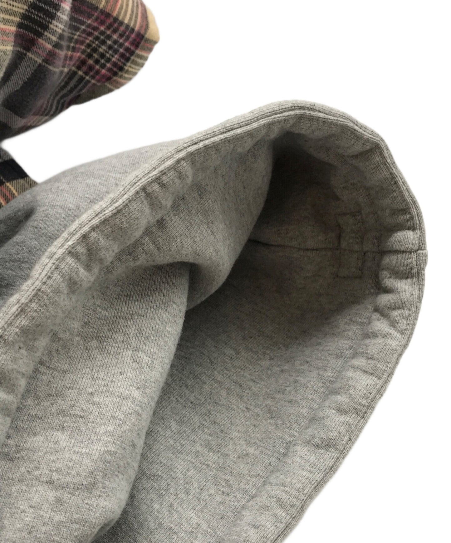 [Pre-owned] SUPREME PLAID HOODED ZIP UP SHIRT