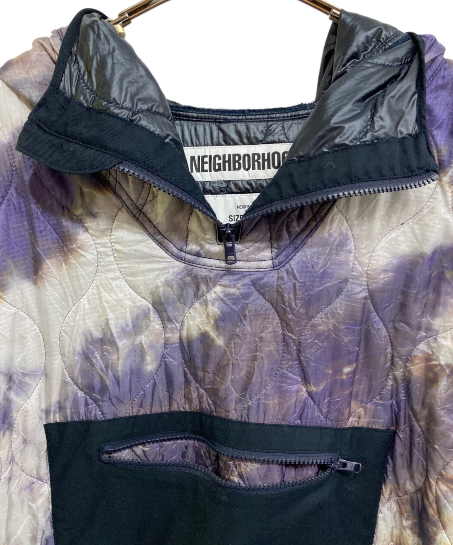[Pre-owned] NEIGHBORHOOD Quilted tie-dye poncho/191UCNH-JKM02 191UCNH-JKM02