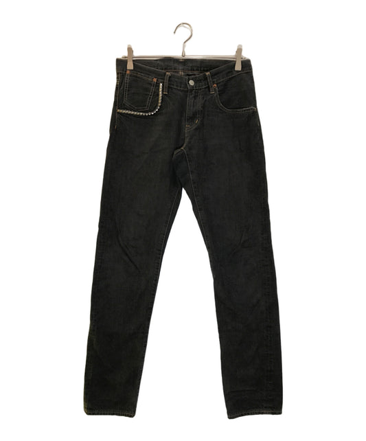 [Pre-owned] Hysteric Glamour USED processed studded denim pants 2AP-6333
