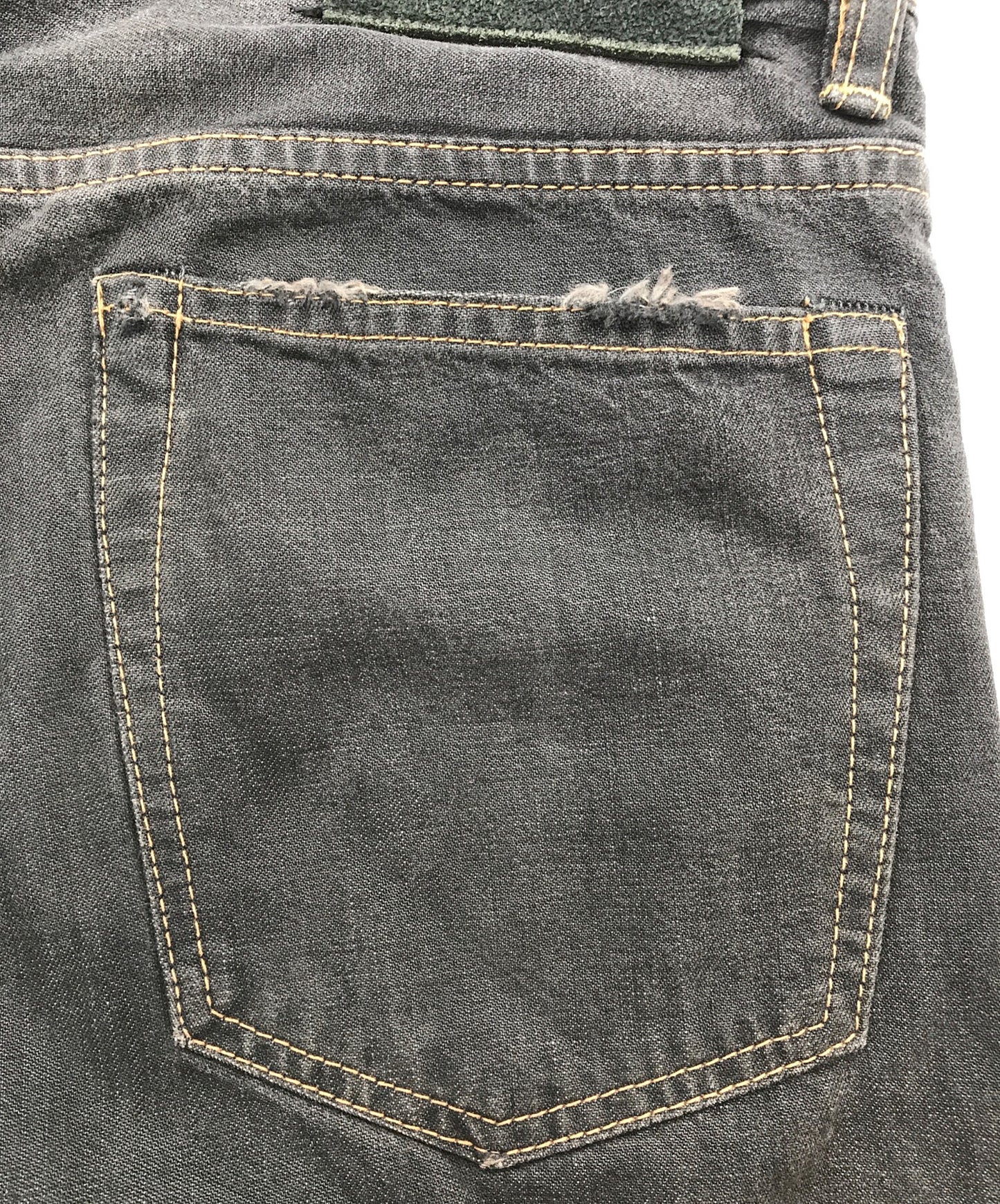 [Pre-owned] Hysteric Glamour USED processed studded denim pants 2AP-6333