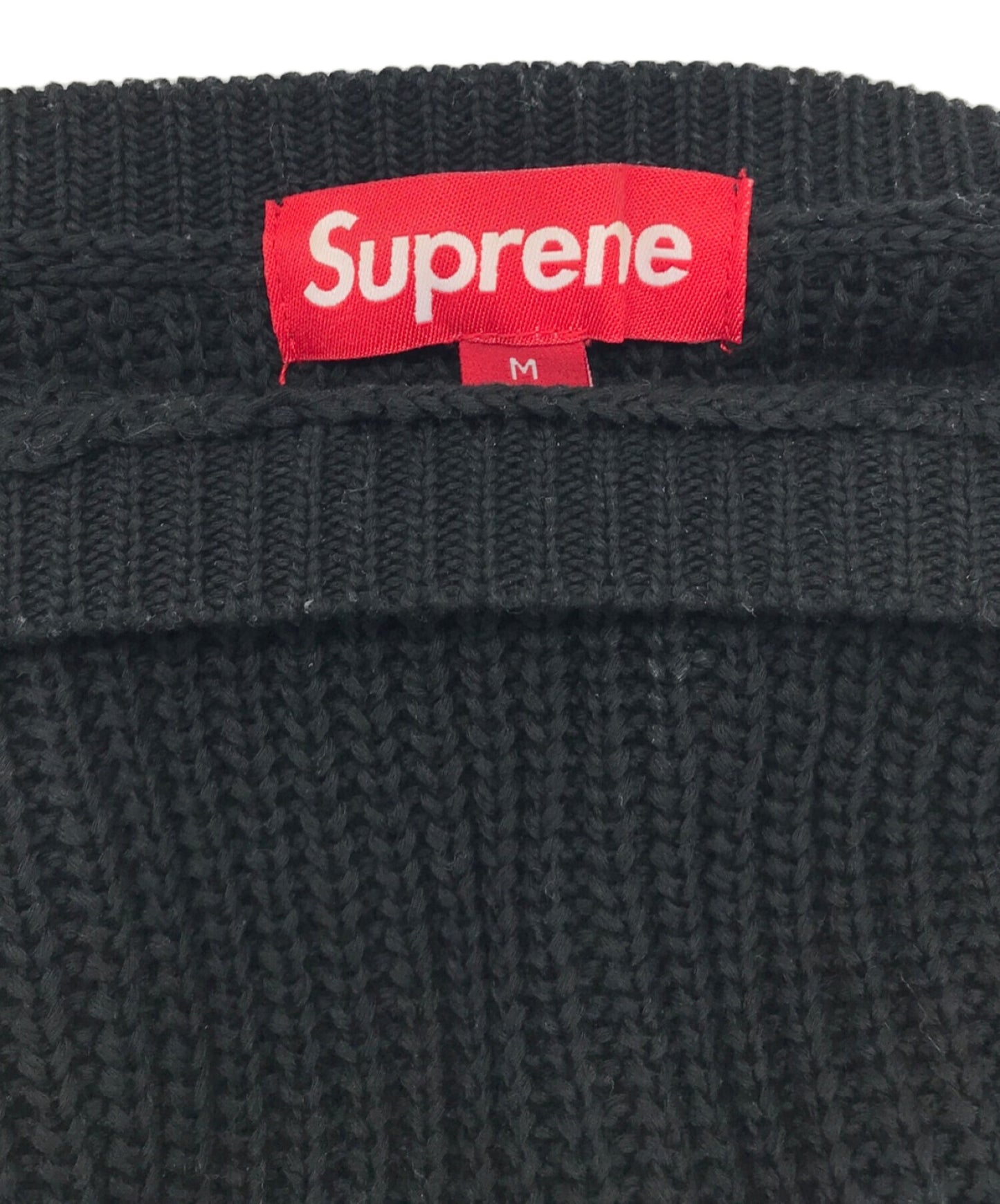 [Pre-owned] SUPREME Waffle Small Box Logo Sweater