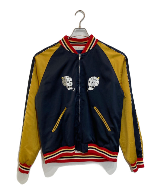 [Pre-owned] JohnUNDERCOVER satin and embroidered version of a stadium jumper JUW9201