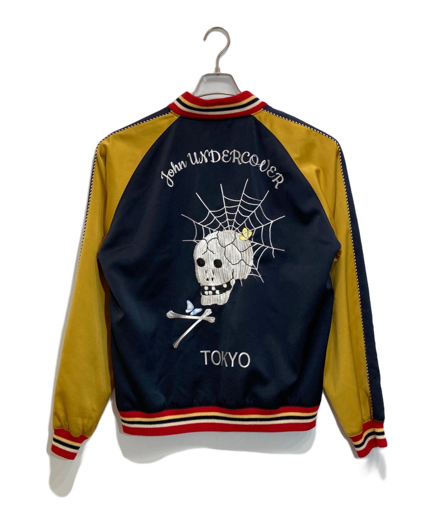 [Pre-owned] JohnUNDERCOVER satin and embroidered version of a stadium jumper JUW9201
