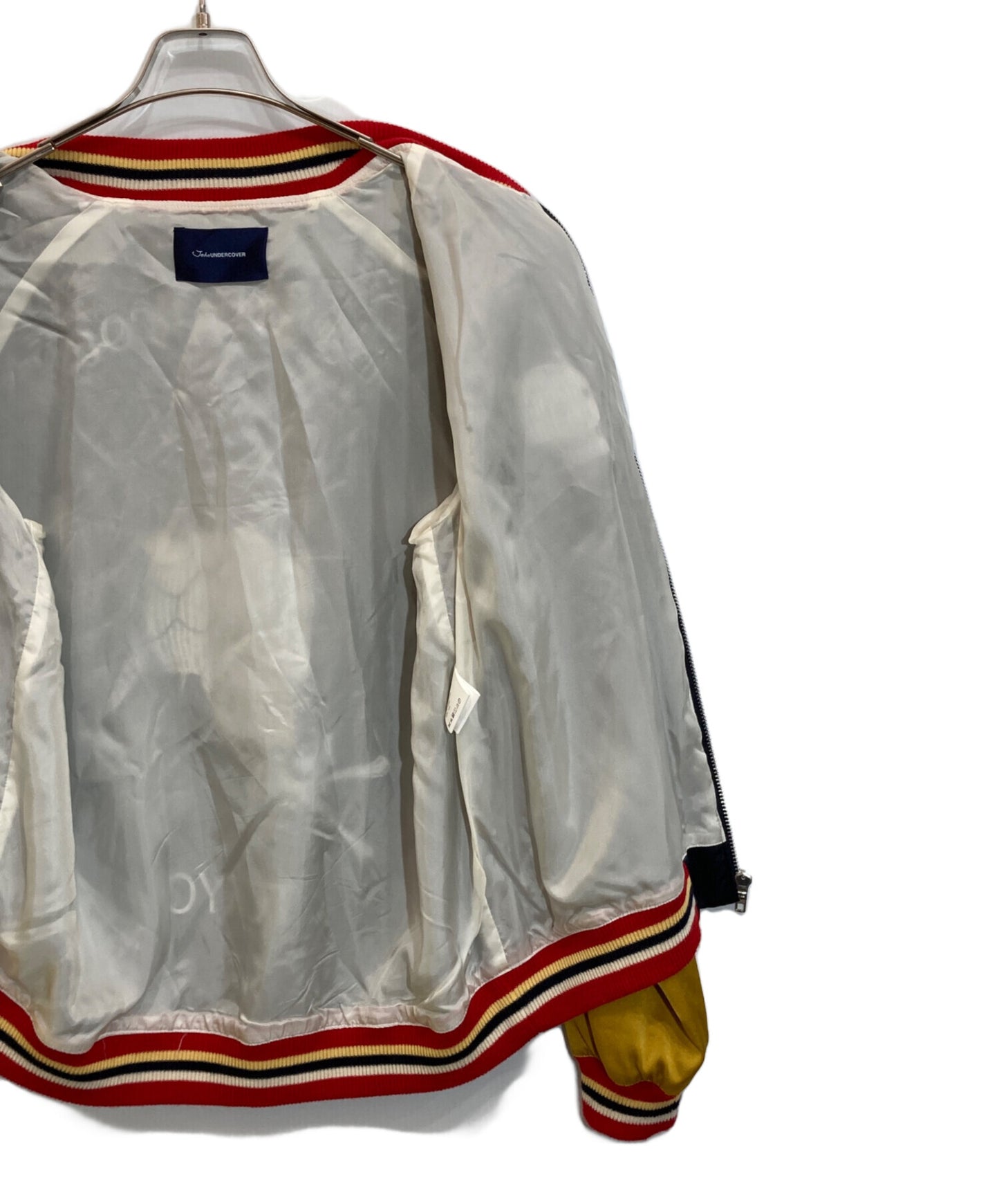 [Pre-owned] JohnUNDERCOVER satin and embroidered version of a stadium jumper JUW9201