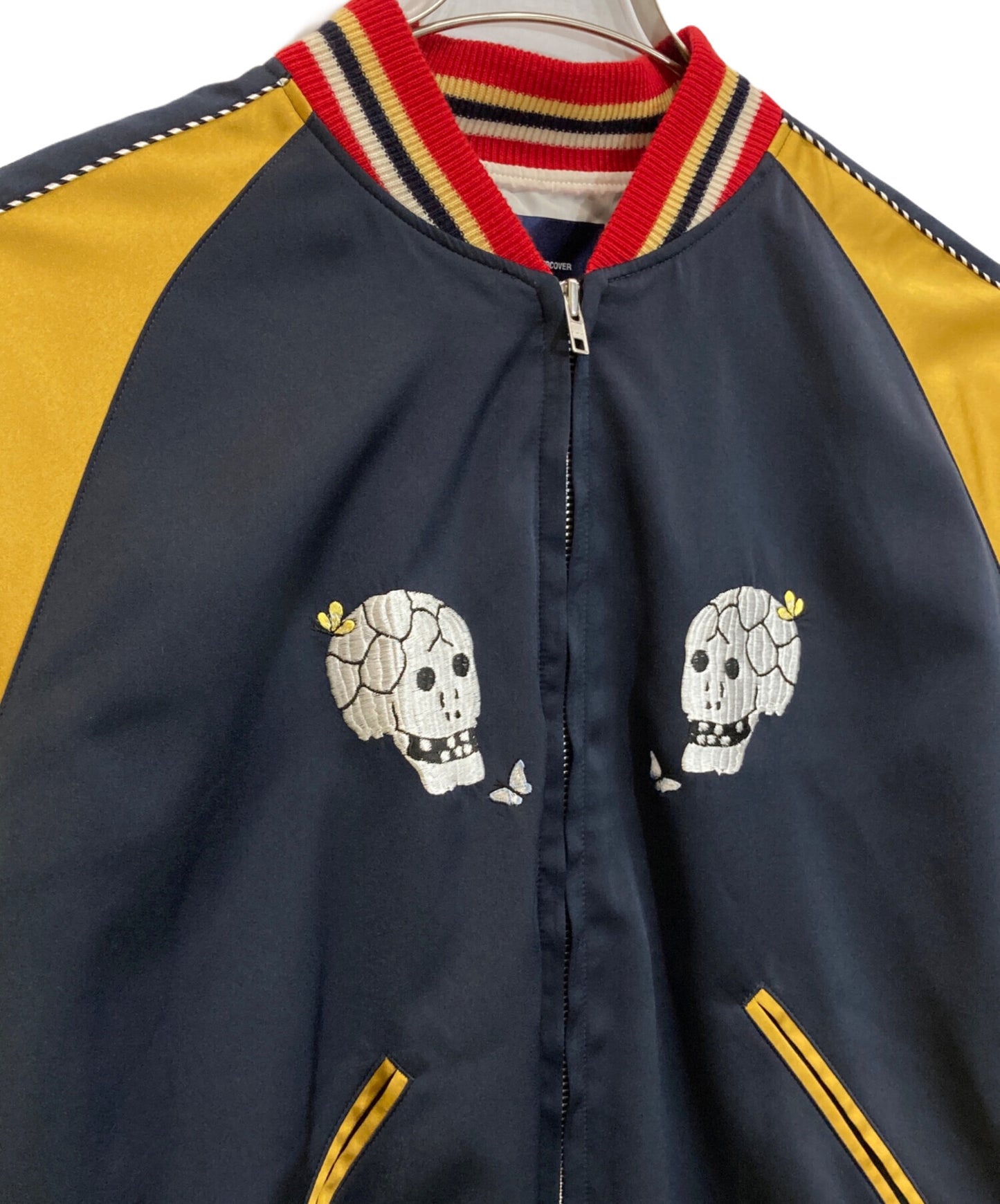 [Pre-owned] JohnUNDERCOVER satin and embroidered version of a stadium jumper JUW9201