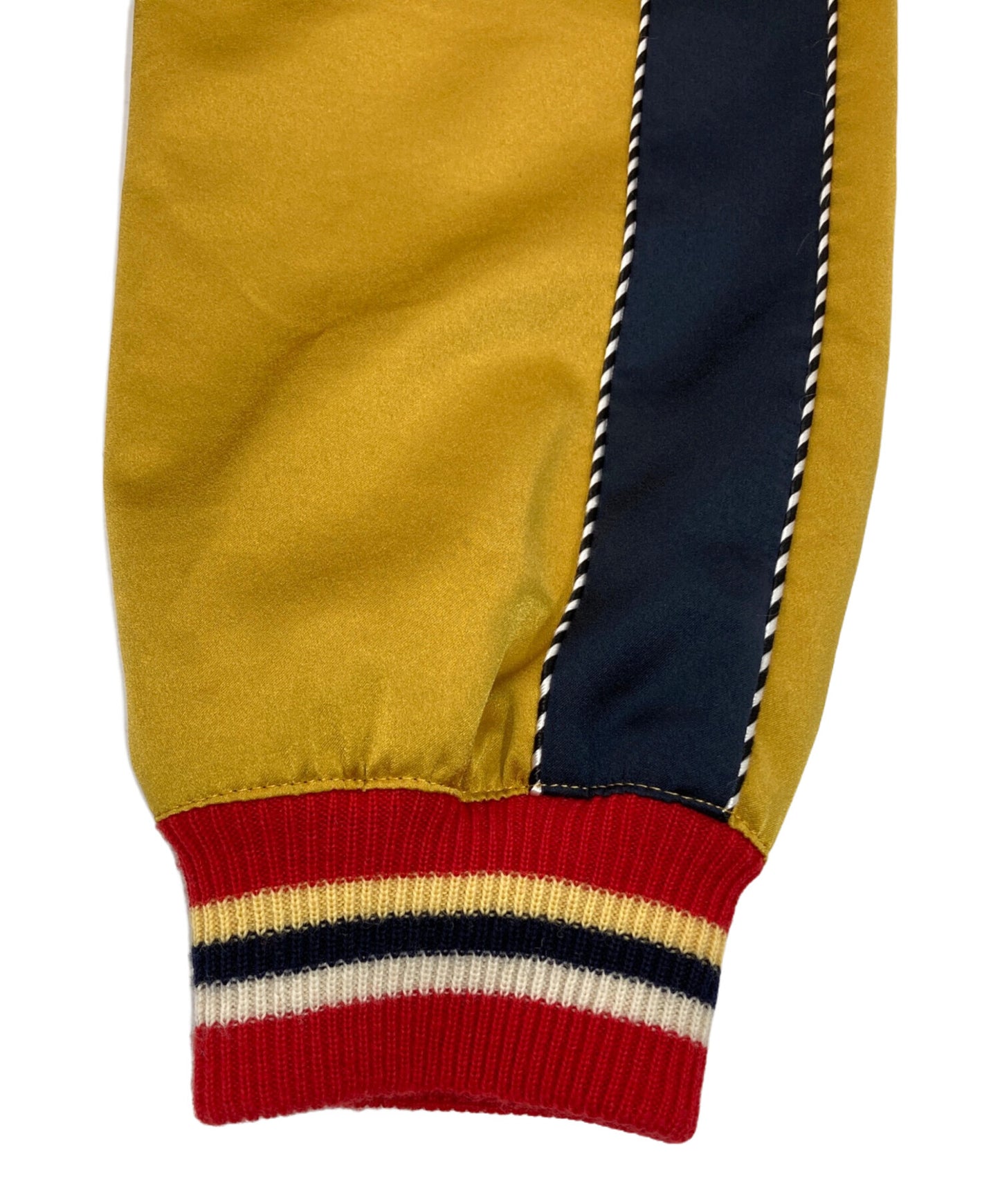 [Pre-owned] JohnUNDERCOVER satin and embroidered version of a stadium jumper JUW9201