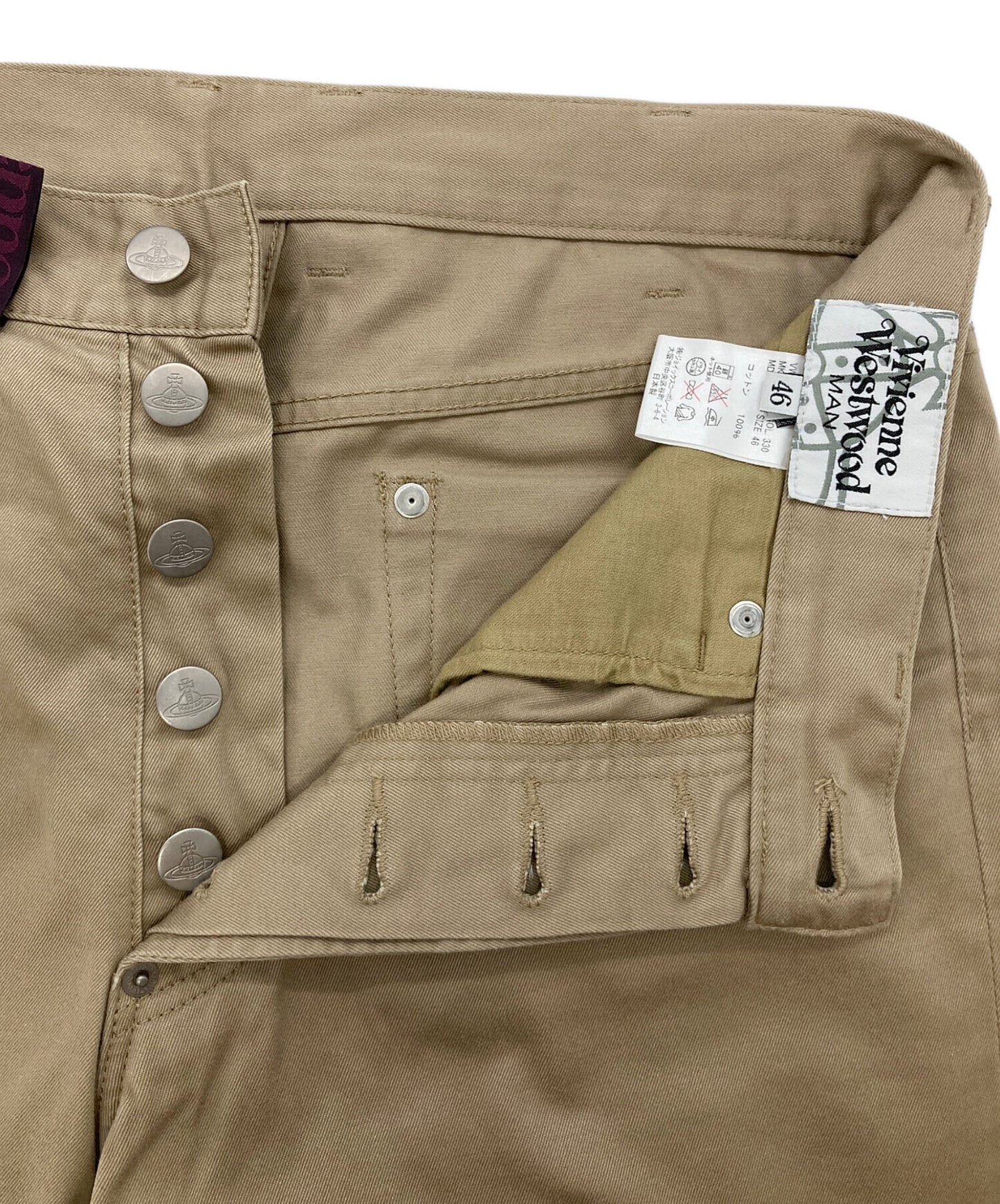 [Pre-owned] Vivienne Westwood man Orb Embroidery Button Fly Pants