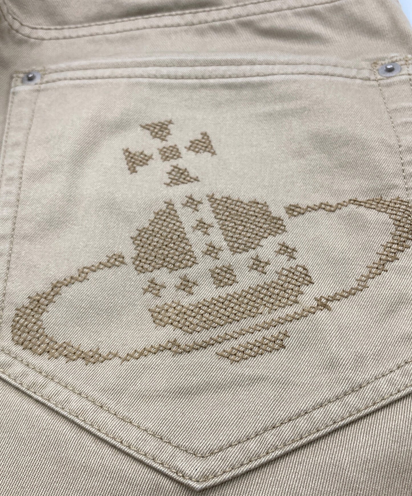 [Pre-owned] Vivienne Westwood man Orb Embroidery Button Fly Pants