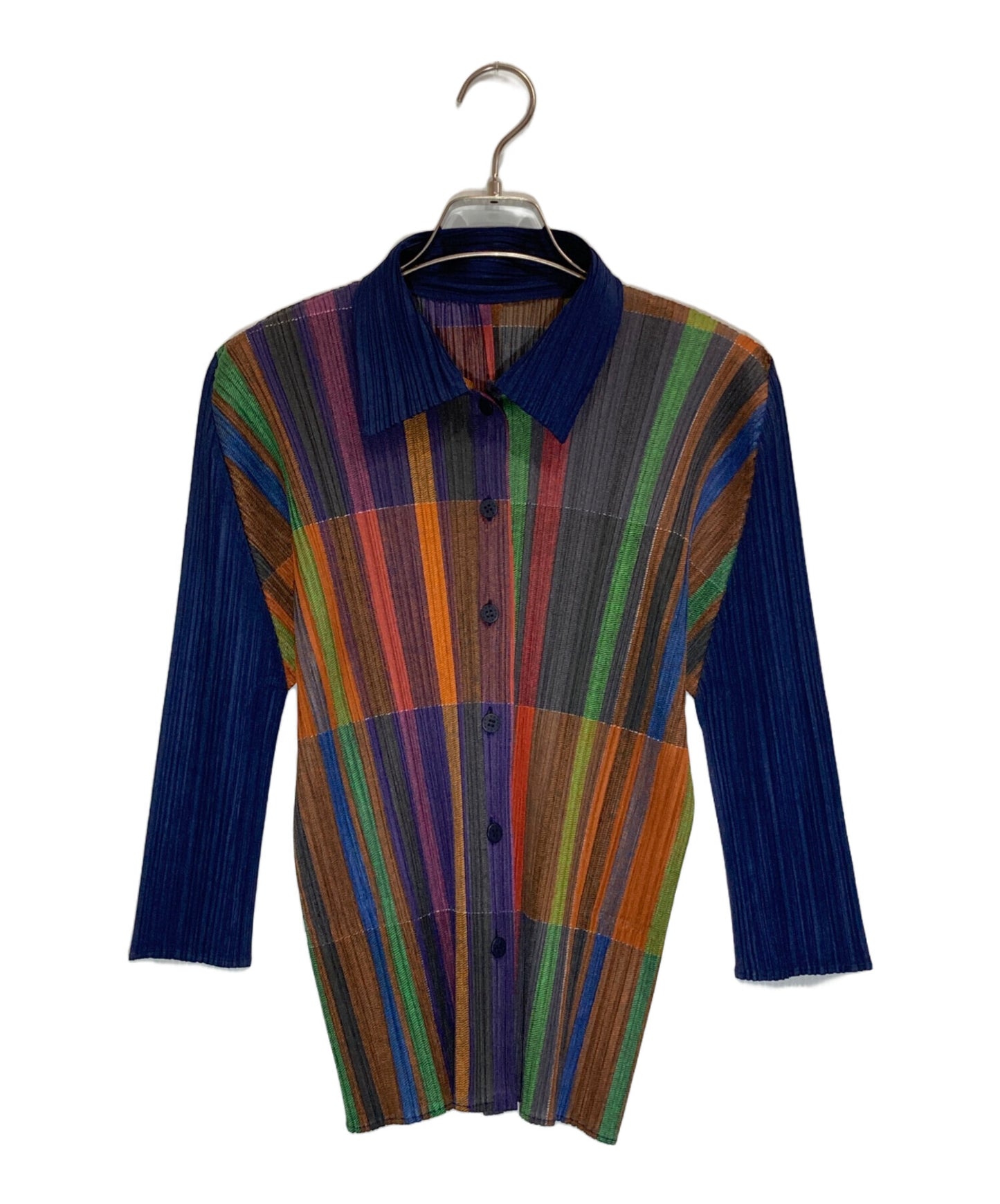 [Pre-owned] PLEATS PLEASE check pattern pleated shirt PP03-JJ654