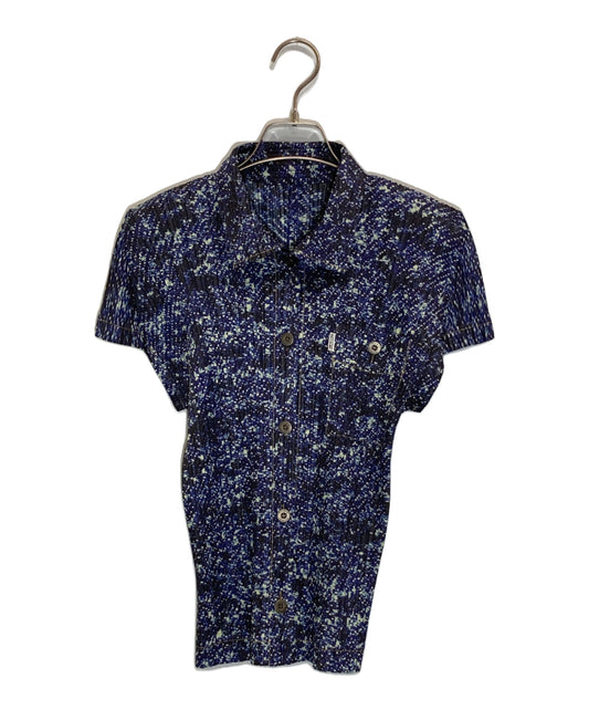 [Pre-owned] PLEATS PLEASE Transfer pleated shirt blouse PP33-JJ506