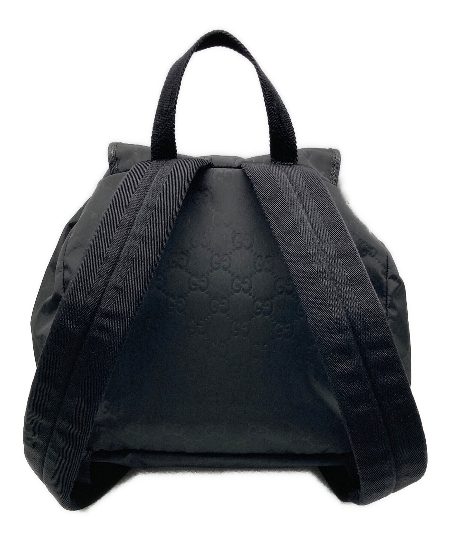 [Pre-owned] GUCCI GG Nylon Nylon and leather backpack 510343