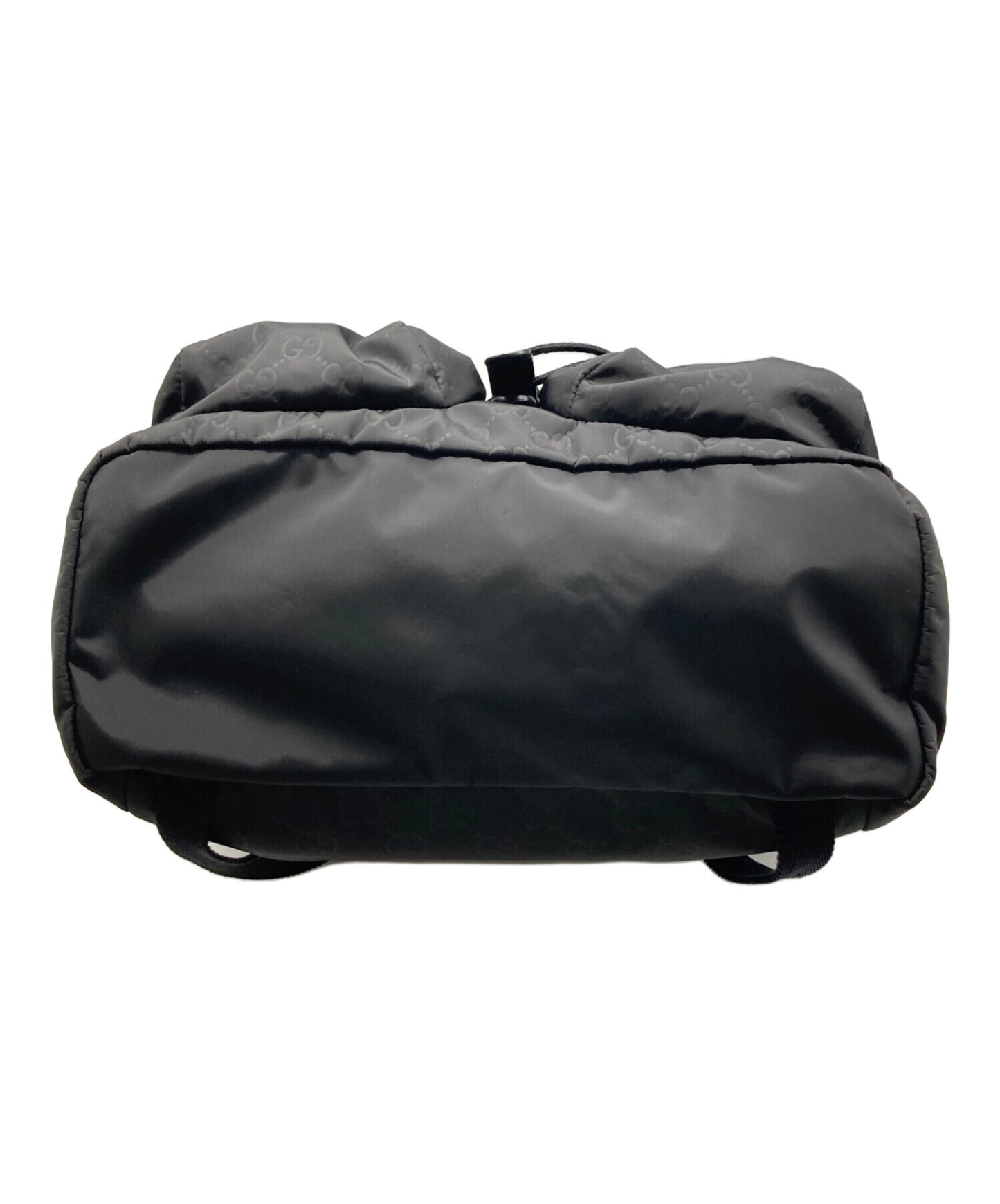 [Pre-owned] GUCCI GG Nylon Nylon and leather backpack 510343