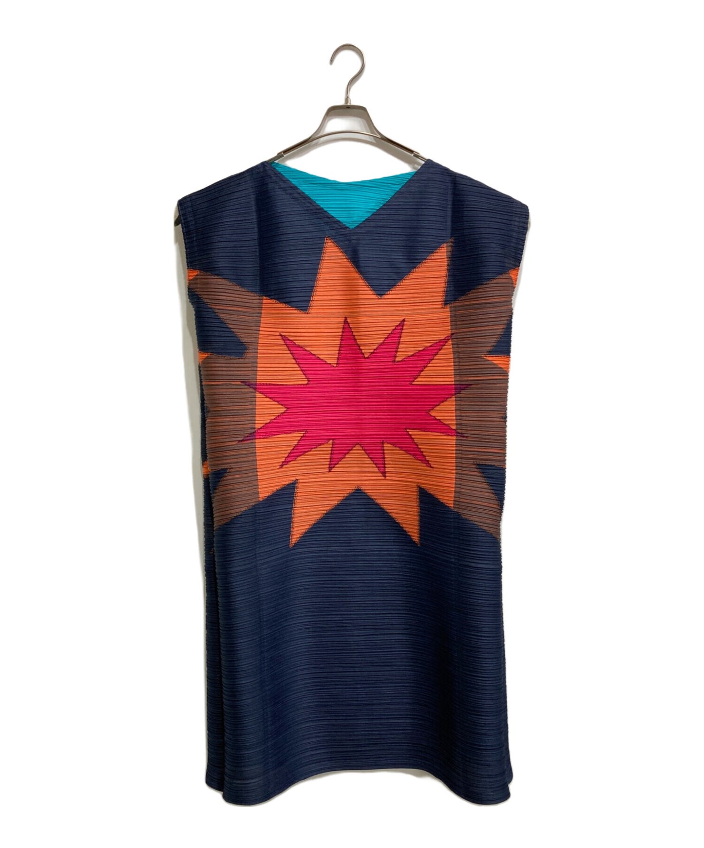 [Pre-owned] PLEATS PLEASE Bounce Pleats Sleeveless Dress PP53-JH702