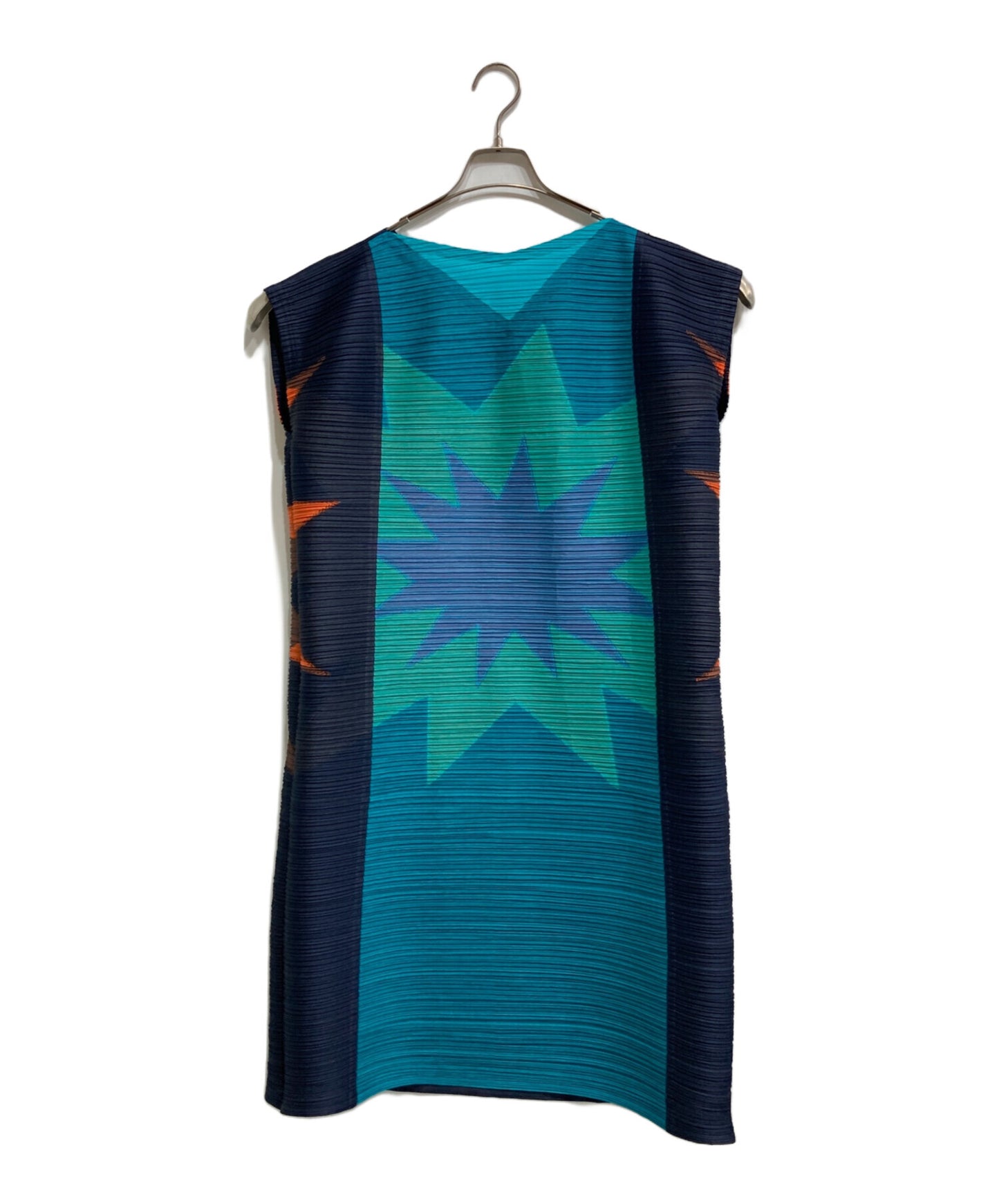 [Pre-owned] PLEATS PLEASE Bounce Pleats Sleeveless Dress PP53-JH702