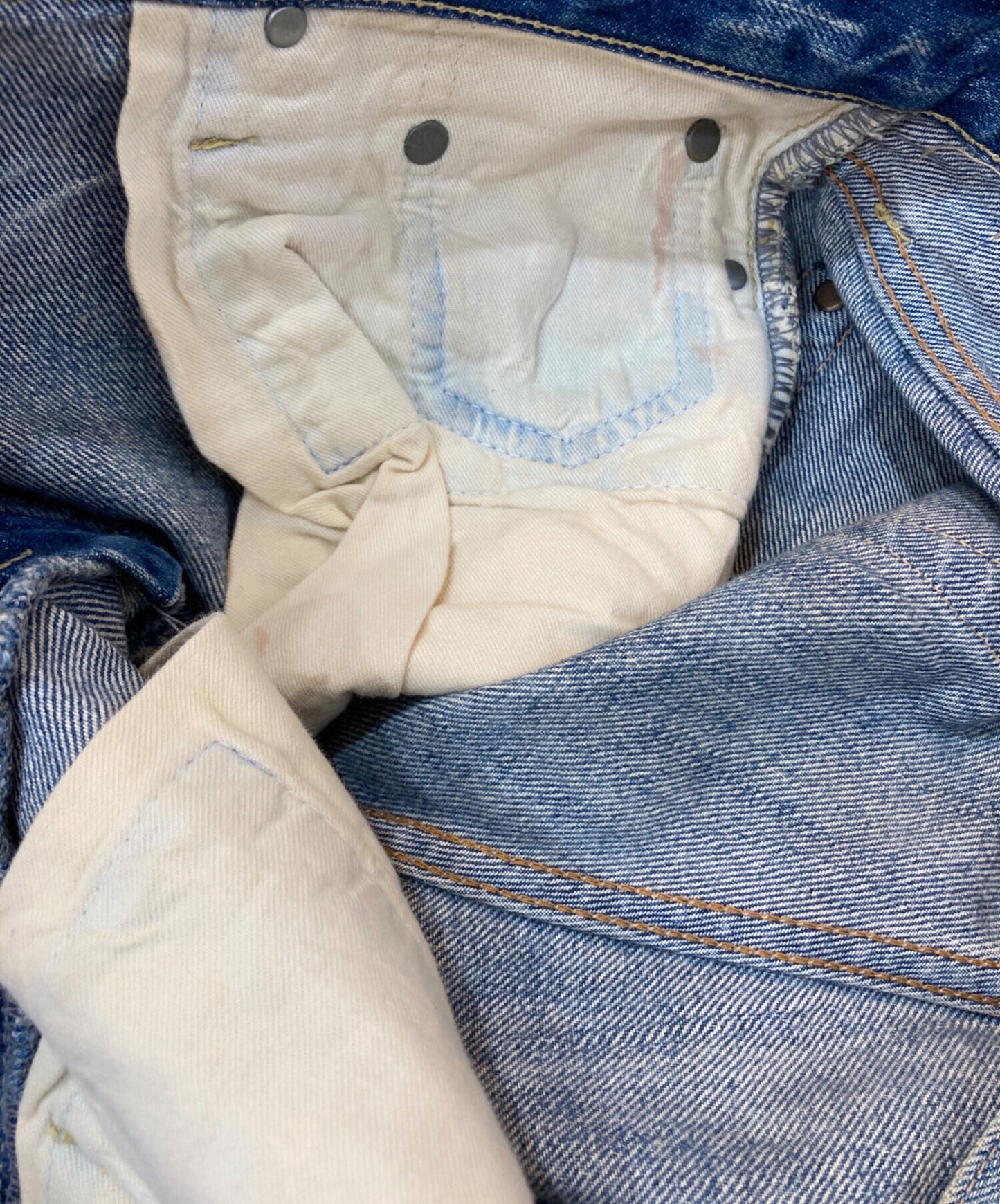 [Pre-owned] Hysteric Glamour Damaged flared denim pants 4AP-2131