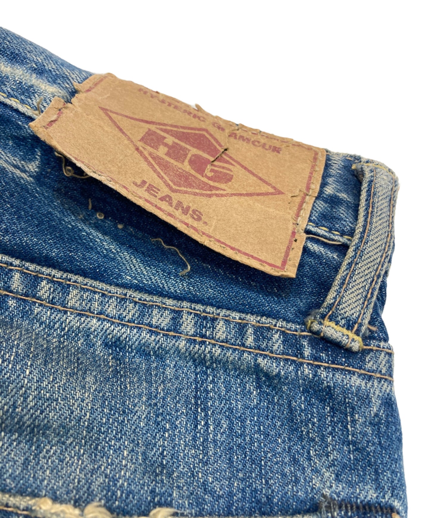 [Pre-owned] Hysteric Glamour Damaged flared denim pants 4AP-2131