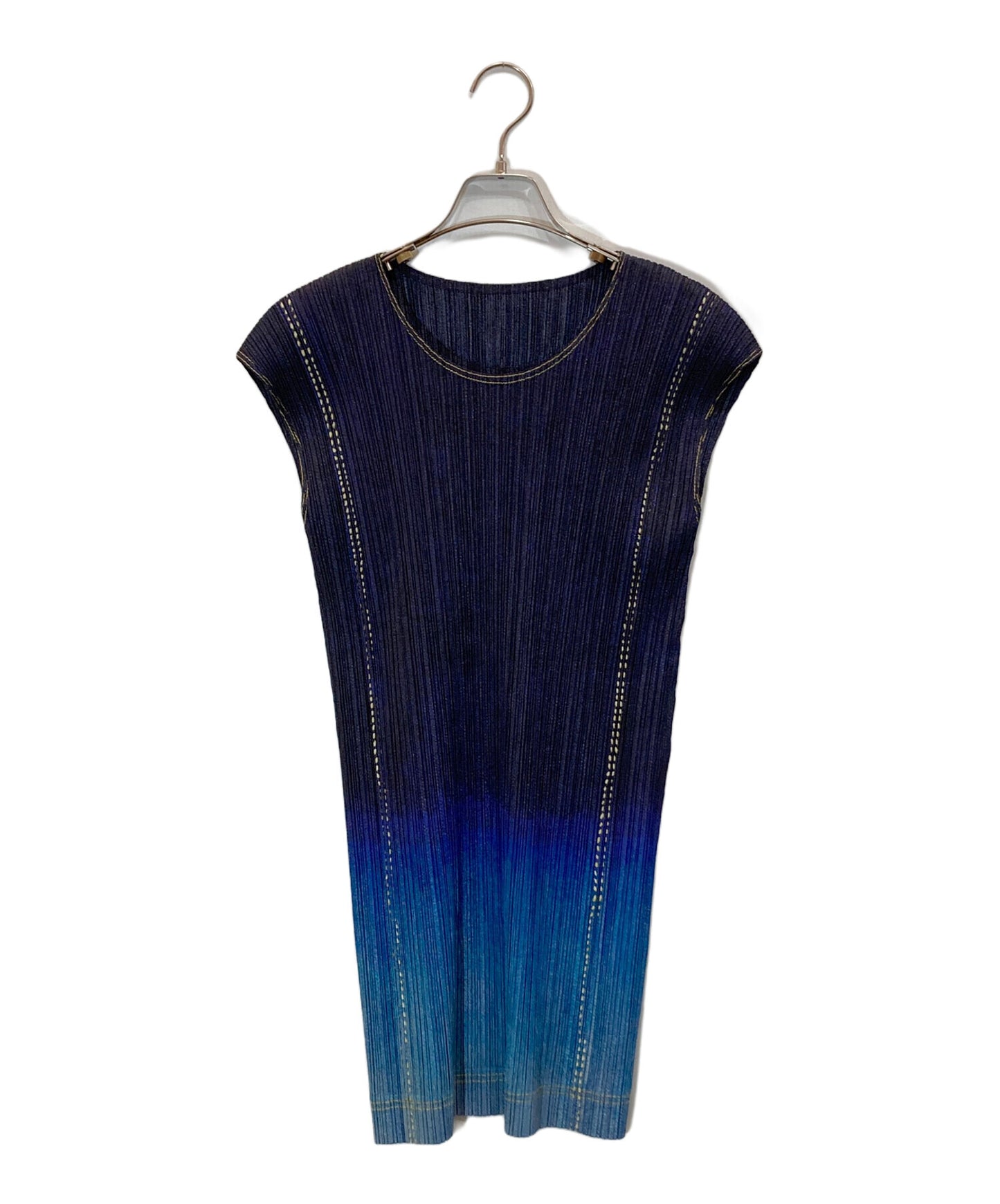 [Pre-owned] PLEATS PLEASE Transfer gradient pleated dress PP31-JT687