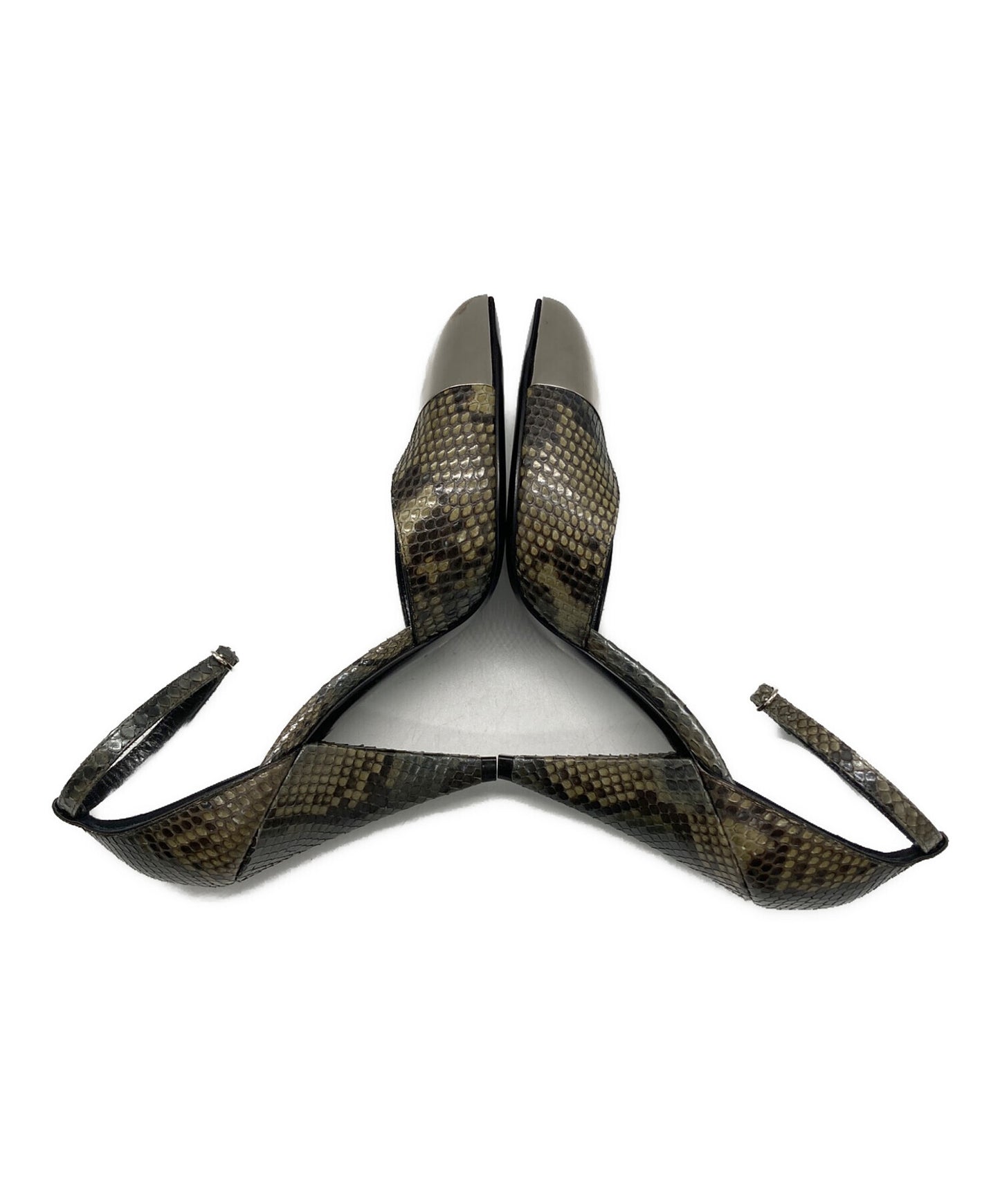 [Pre-owned] CELINE Python Heel Pumps