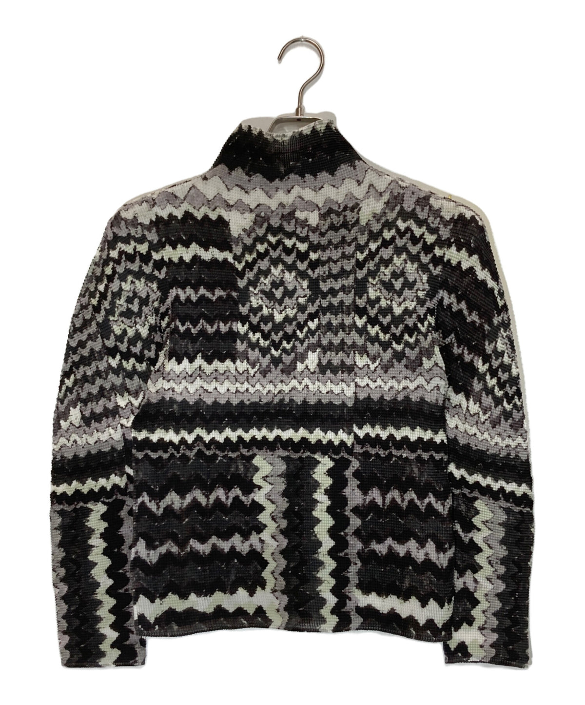[Pre-owned] me ISSEY MIYAKE Printed Pleated Blouse MI43FJ441