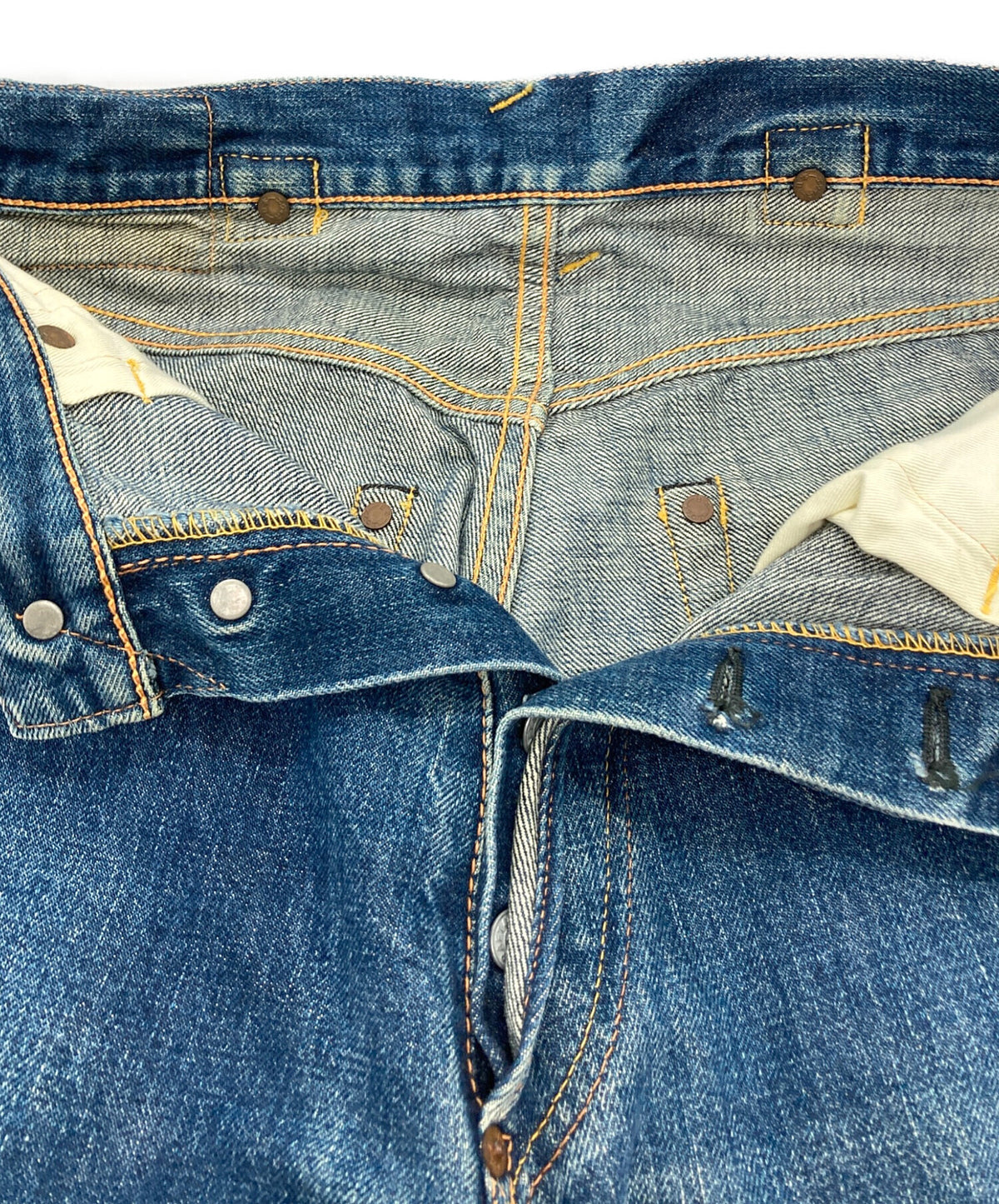 [Pre-owned] EVISU Sinch Bag Denim Pants