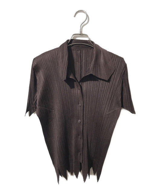 [Pre-owned] PLEATS PLEASE Pleated short-sleeved shirt PP81-JJ183