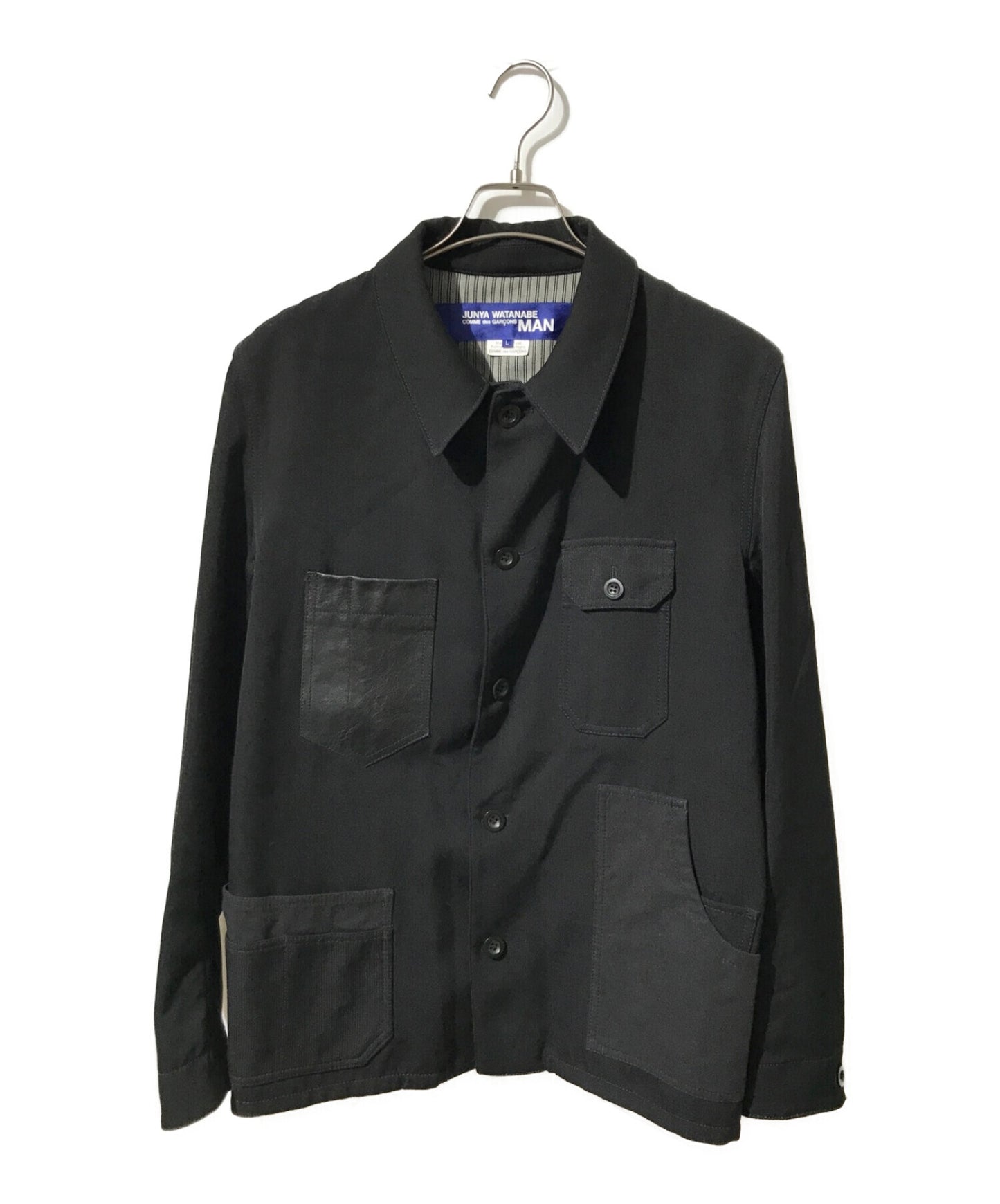 [Pre-owned] COMME des GARCONS JUNYA WATANABE MAN Cow Leather Pocket Wool Coverall WP-J403