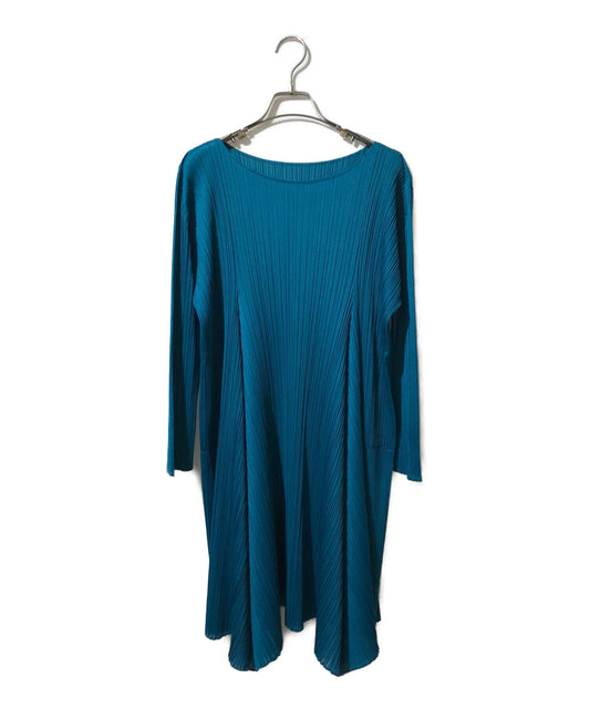 [Pre-owned] PLEATS PLEASE Boat neck long sleeve dress