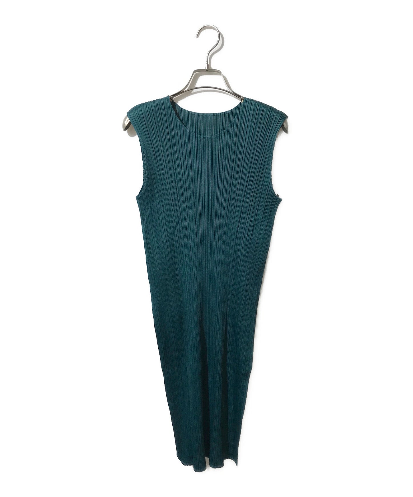 [Pre-owned] PLEATS PLEASE Side Slit Pleated Sleeveless Dress PP13-JT113