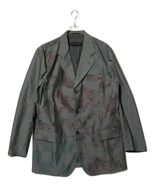 [Pre-owned] COMME des GARCONS HOMME Product-washed floral pattern tailored jacket HE-J005