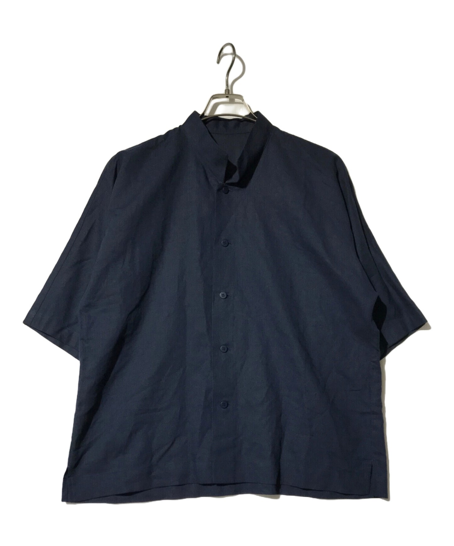 [Pre-owned] HOMME PLISSE ISSEY MIYAKE Stand collar dolman short sleeve shirt HP26-FJ324
