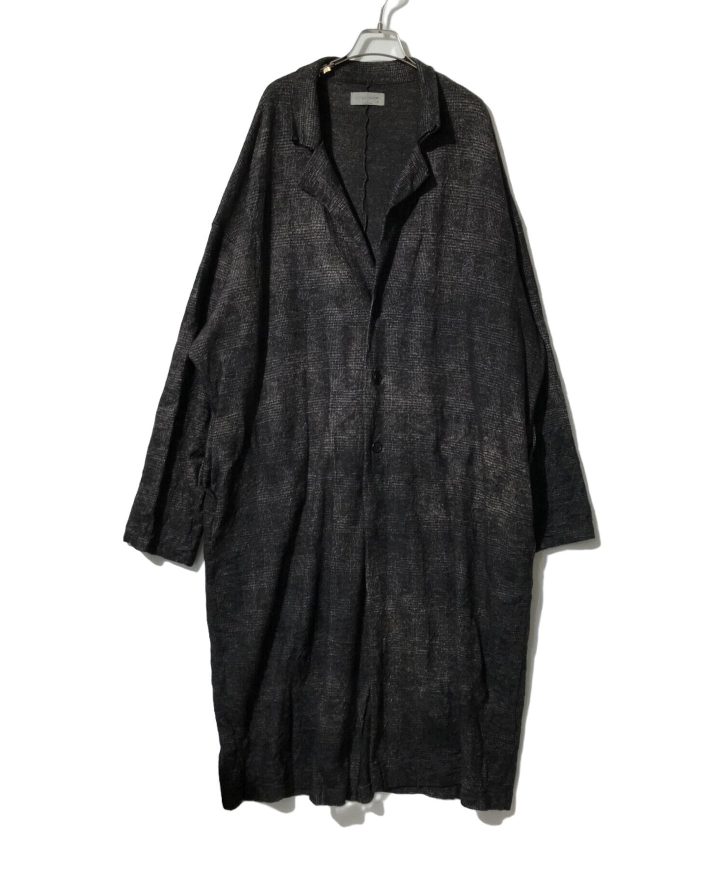 [Pre-owned] Yohji Yamamoto pour homme MELANGE GLEN CHECK 3 BUTTON COAT HE-T71-080
