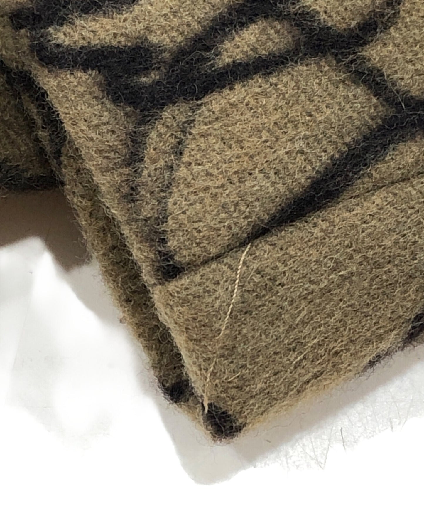 [Pre-owned] SUPREME Script Logos Wool Overcoat