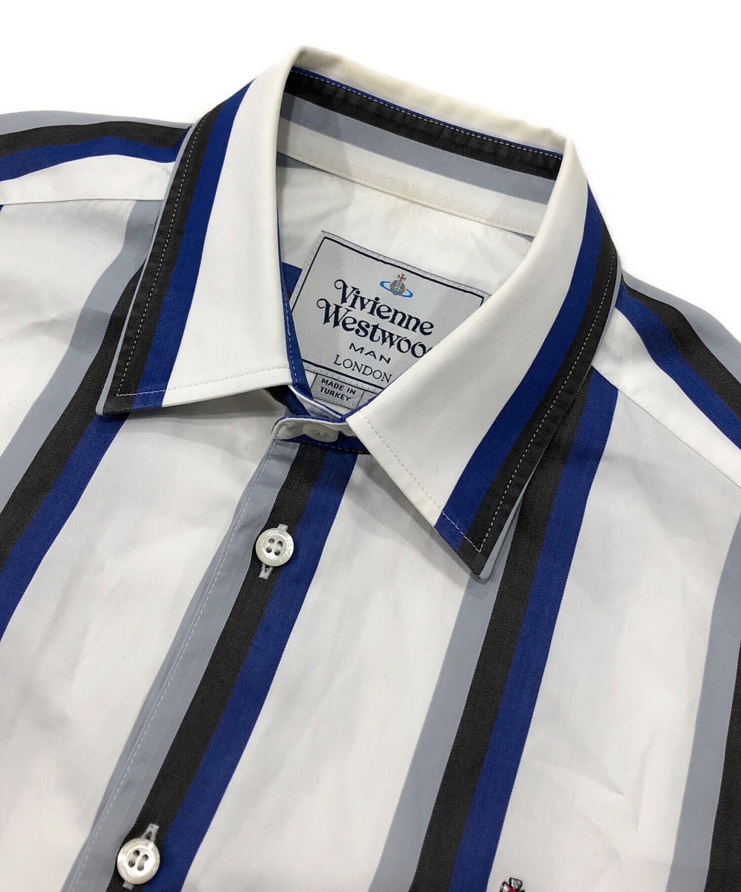 [Pre-owned] Vivienne Westwood man striped shirt S25DL0367