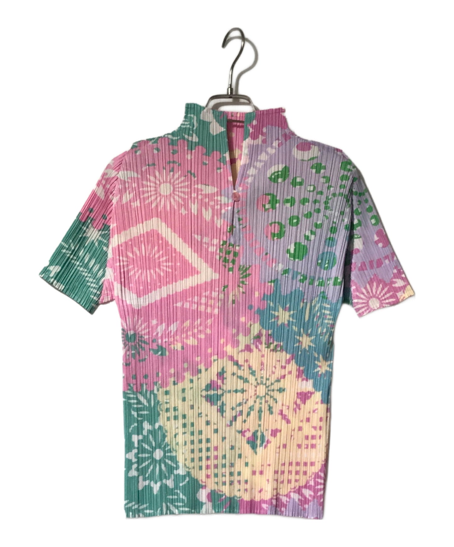 [Pre-owned] PLEATS PLEASE Pleated cut and sewn with a full pattern PP91-JK604