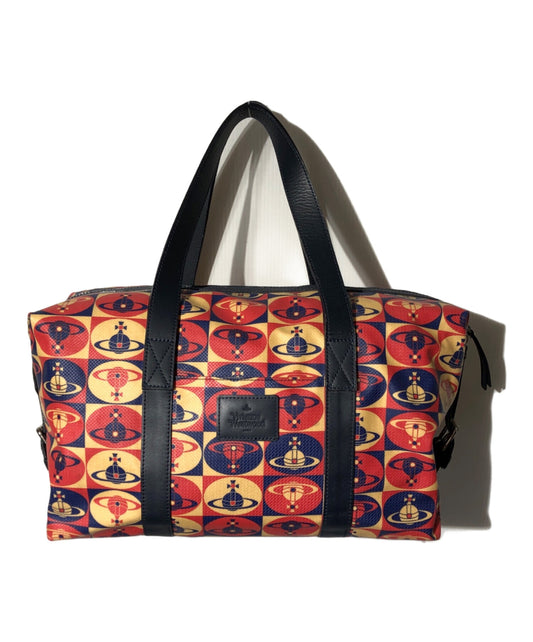 [Pre-owned] Vivienne Westwood Boston bag with all over pattern