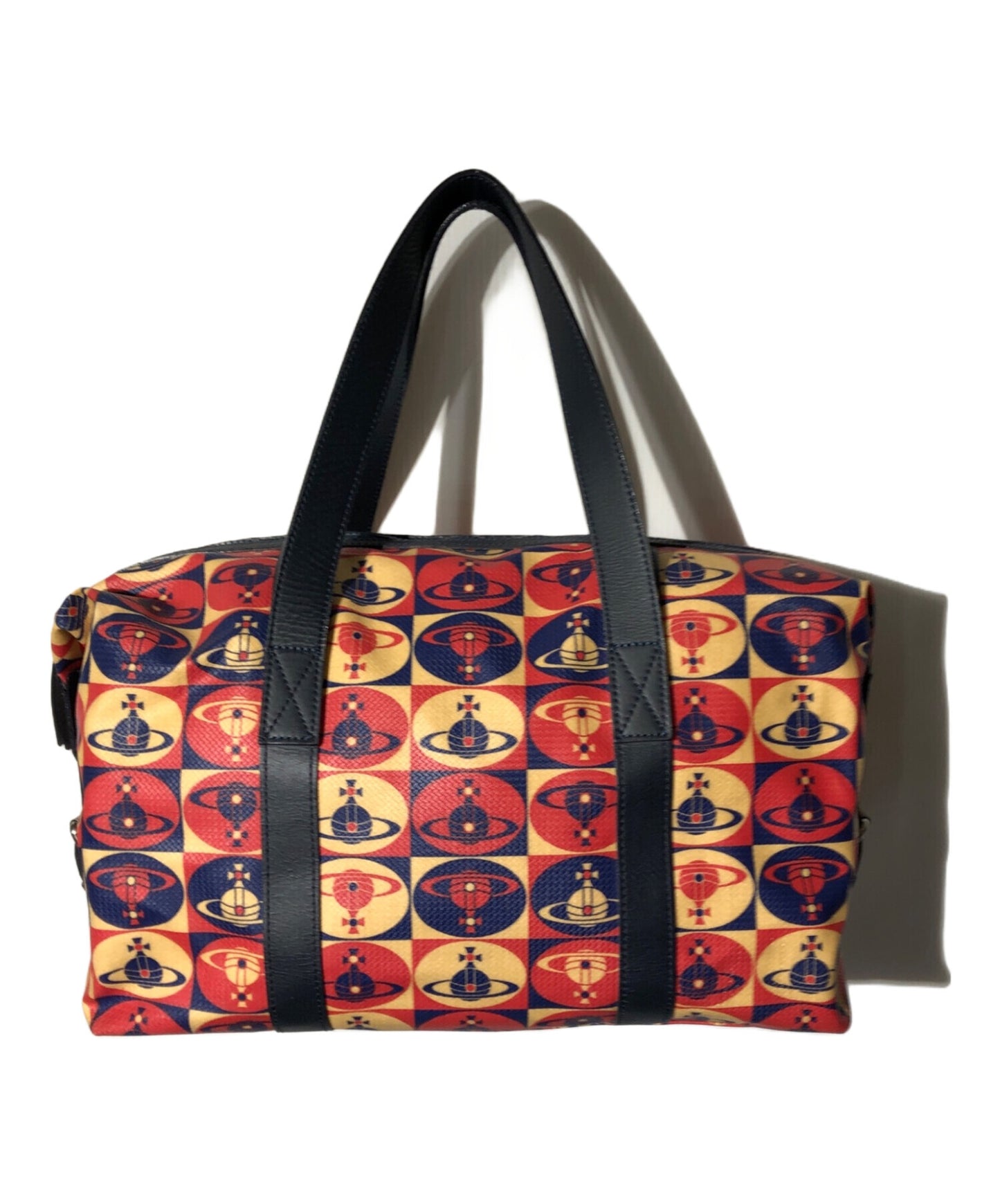 [Pre-owned] Vivienne Westwood Boston bag with all over pattern