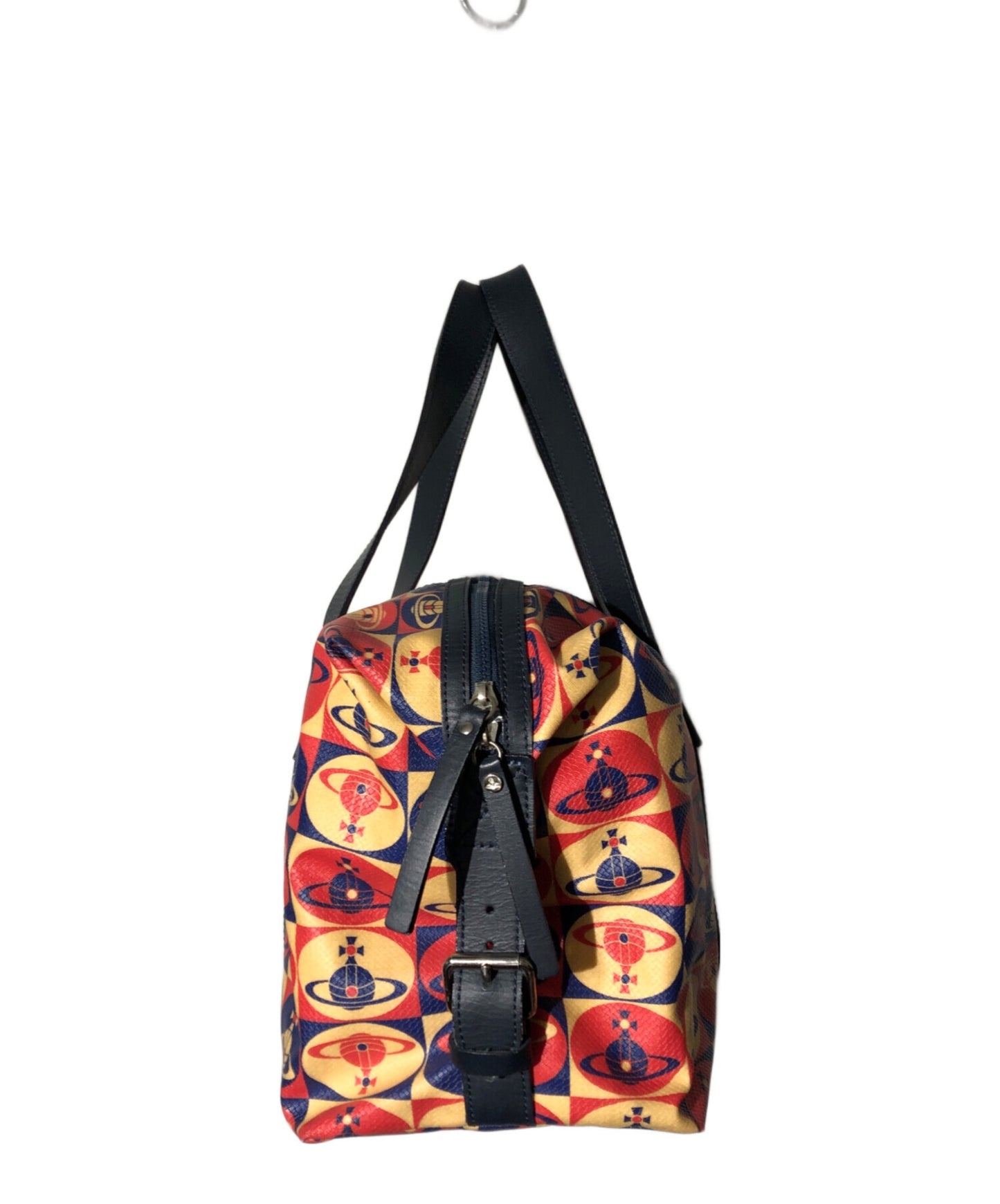 [Pre-owned] Vivienne Westwood Boston bag with all over pattern