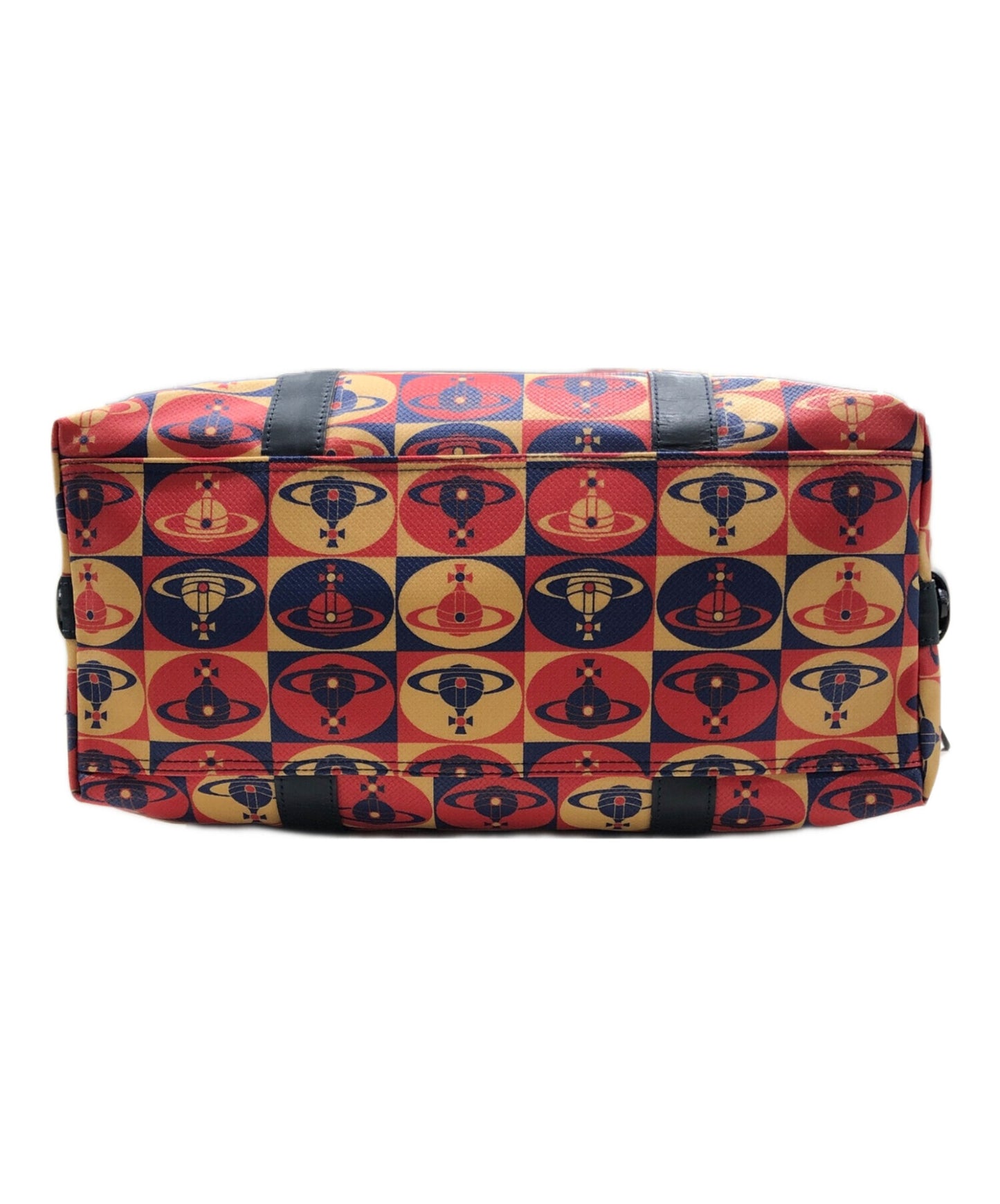 [Pre-owned] Vivienne Westwood Boston bag with all over pattern