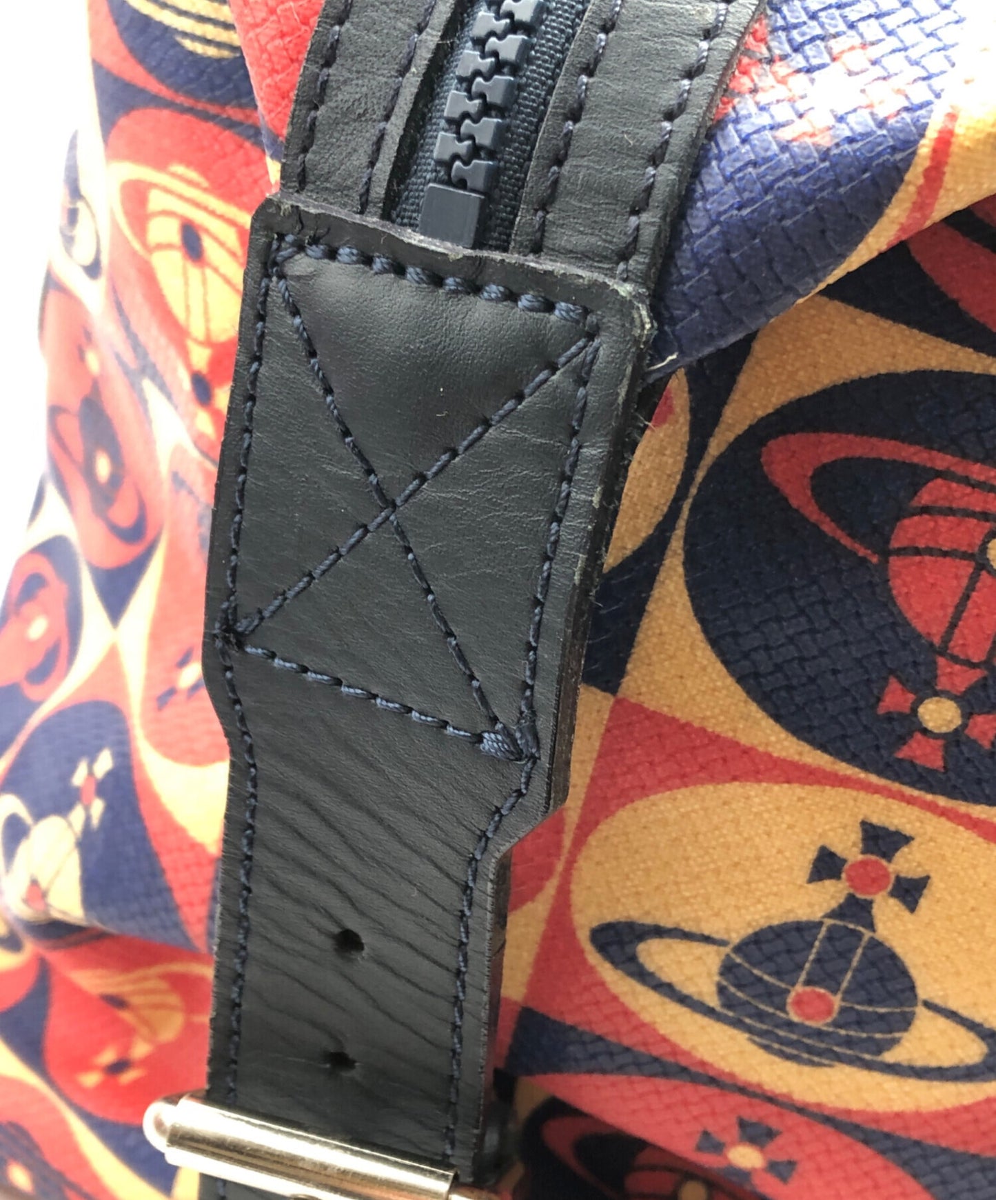 [Pre-owned] Vivienne Westwood Boston bag with all over pattern