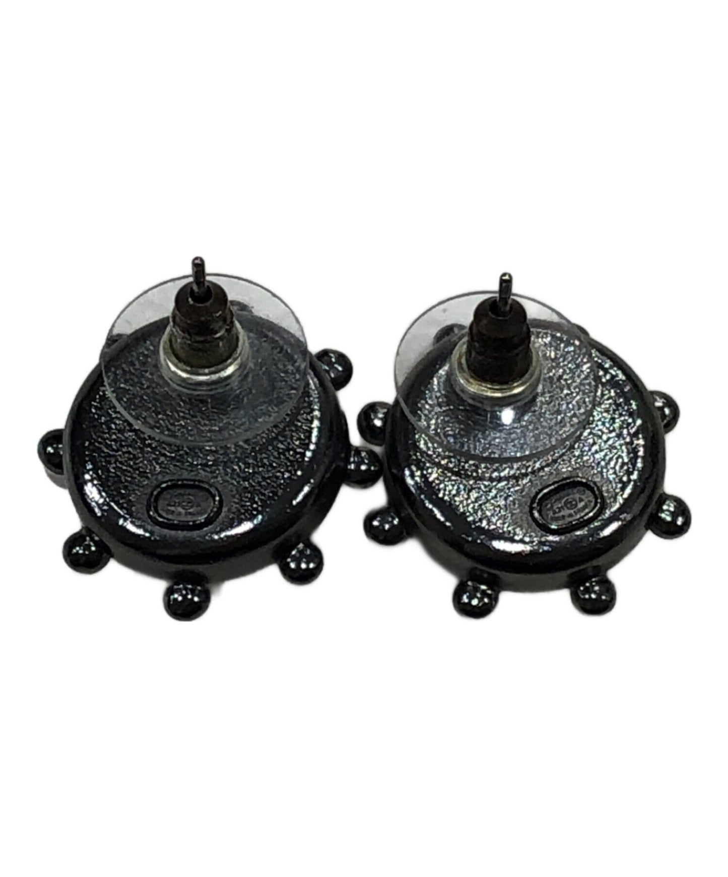 [Pre-owned] CHANEL Coco Mark and Rhinestone Earrings A21A