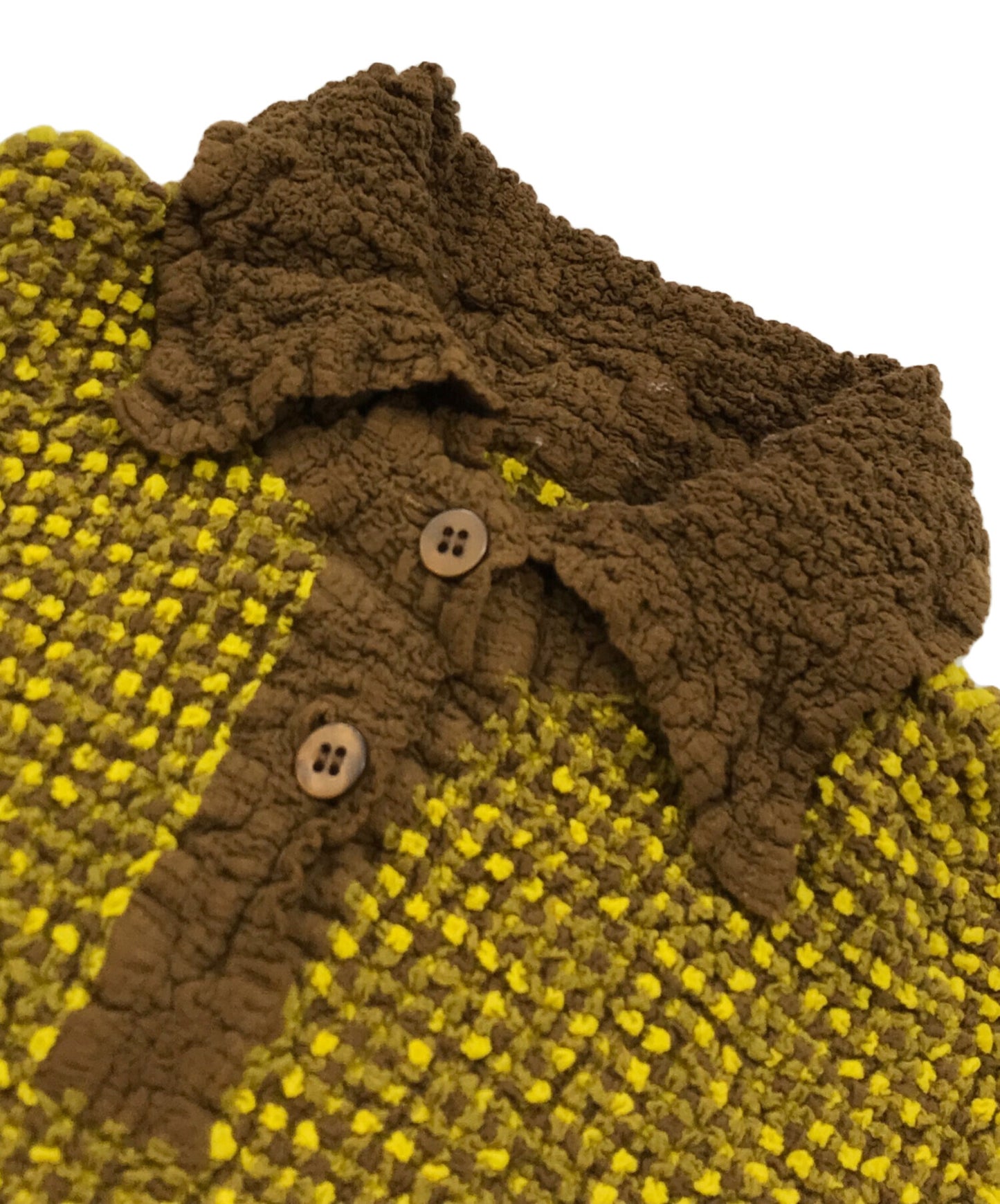 [Pre-owned] ISSEY MIYAKE me Cauliflower Polo Shirt MI34FM362