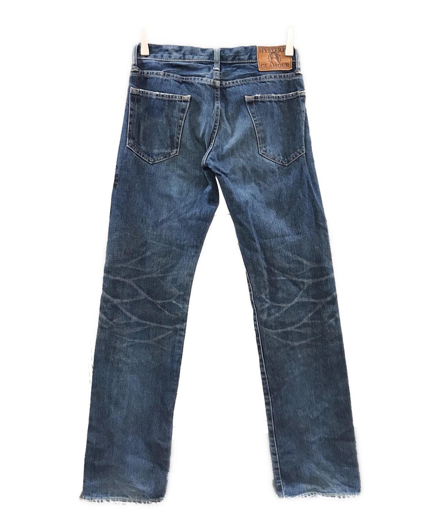 [Pre-owned] Hysteric Glamour Printed studded denim pants 4AP-2581