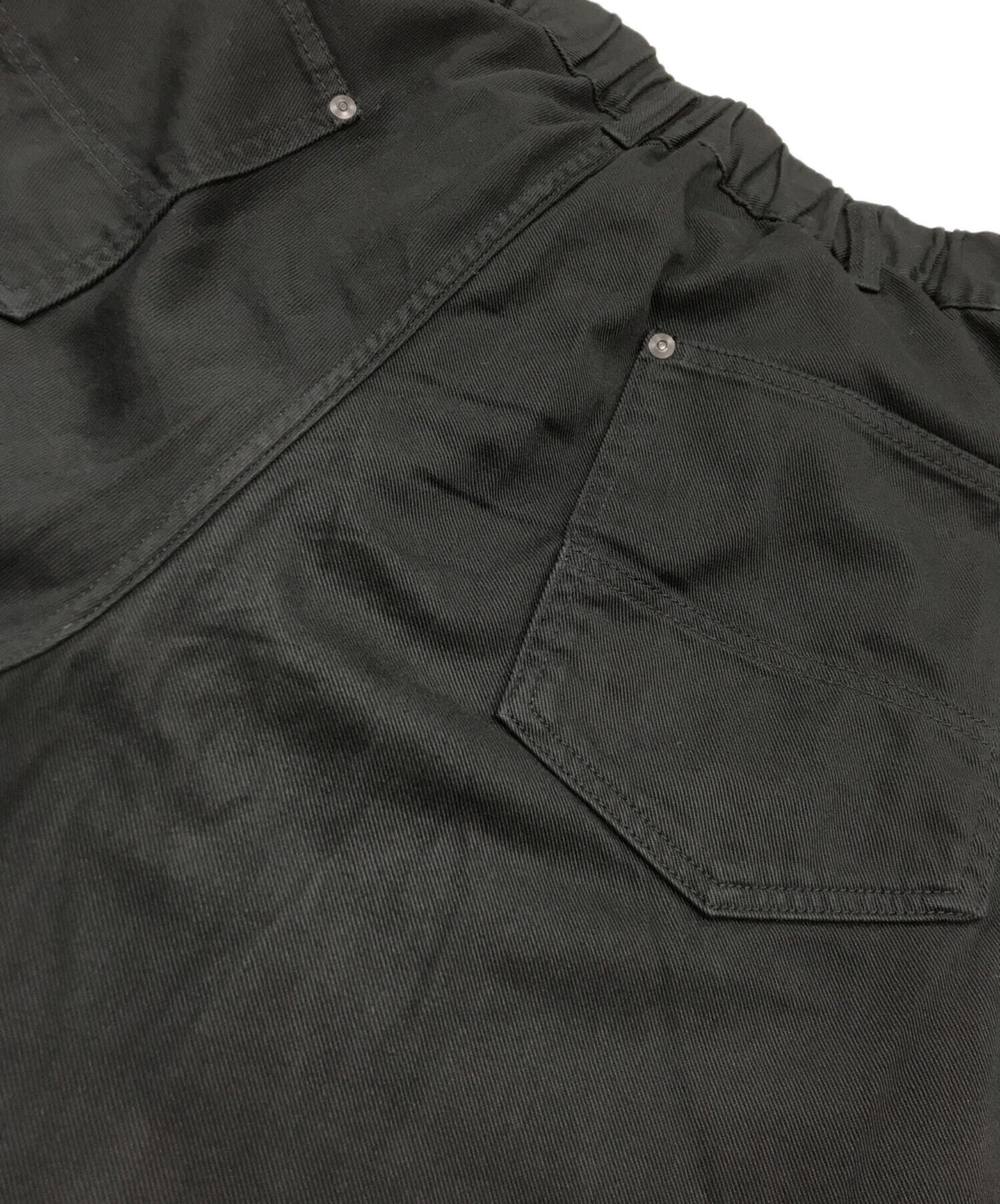 [Pre-owned] BLACK Scandal Yohji Yamamoto KATSURAGI NO TUCK W WORK PANTS HJ-P97-040