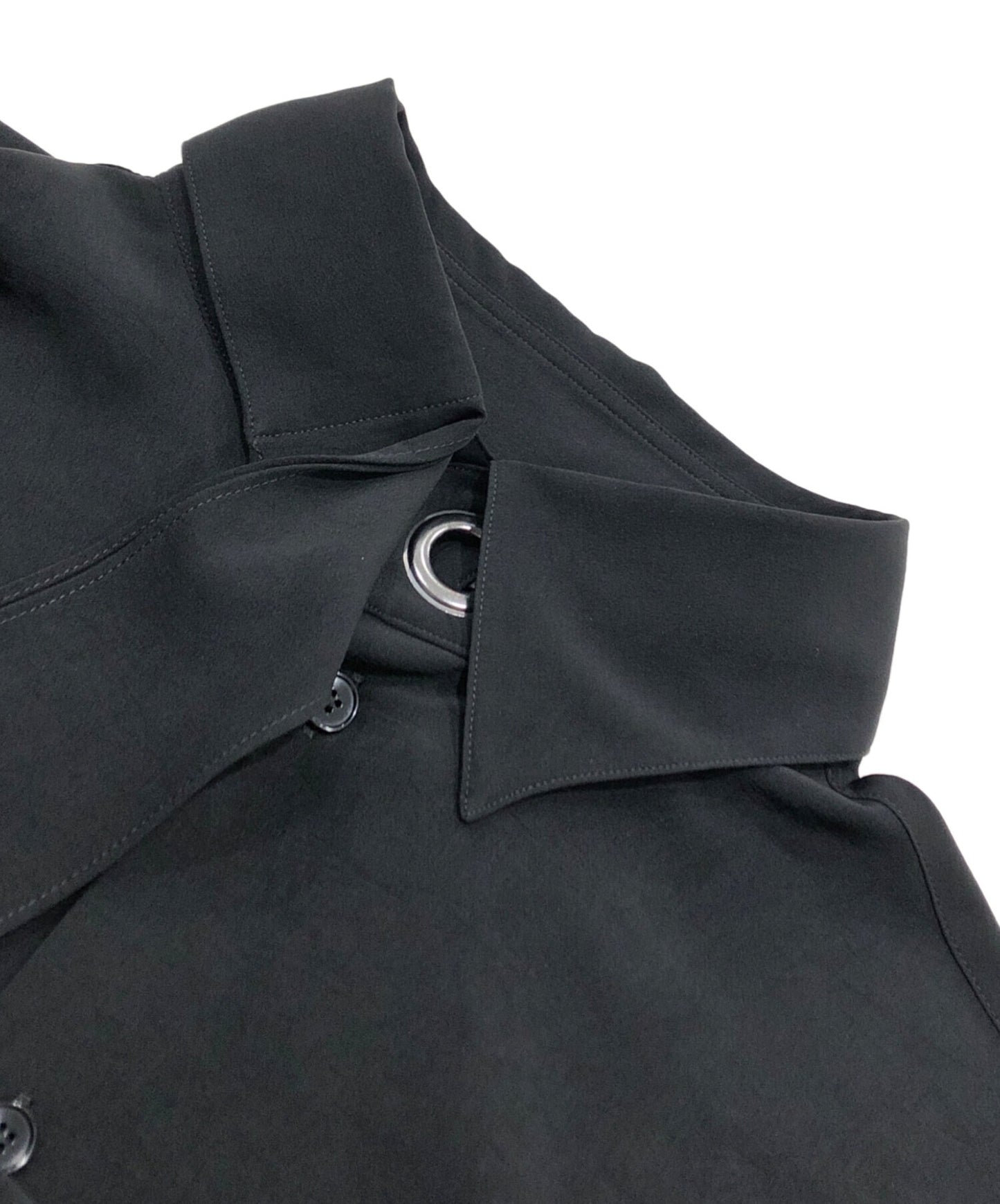 [Pre-owned] GROUND Y Eyelet bow collar shirt GE-B02-500