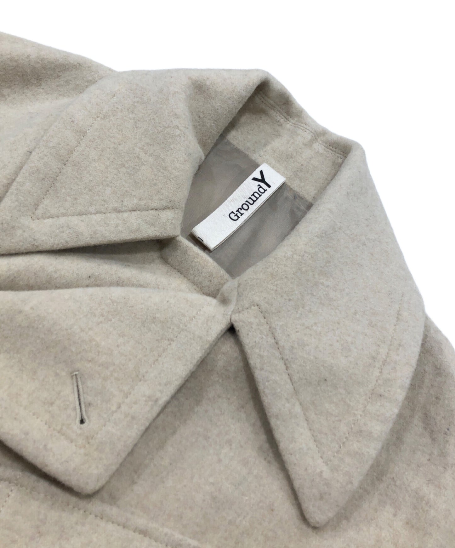 [Pre-owned] GROUND Y Motorcycle Big Coat GE-C02-101-1