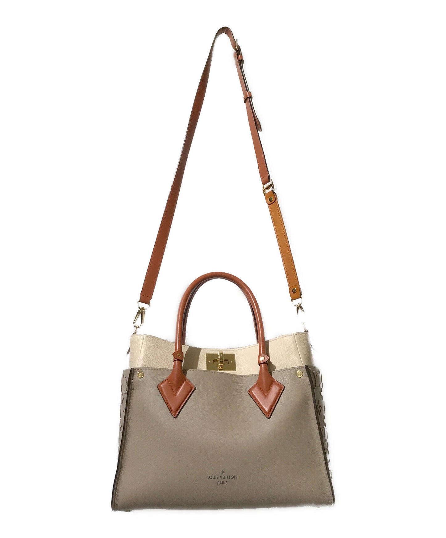 [Pre-owned] LOUIS VUITTON HIGH END LEATHERS on my side MM M53825