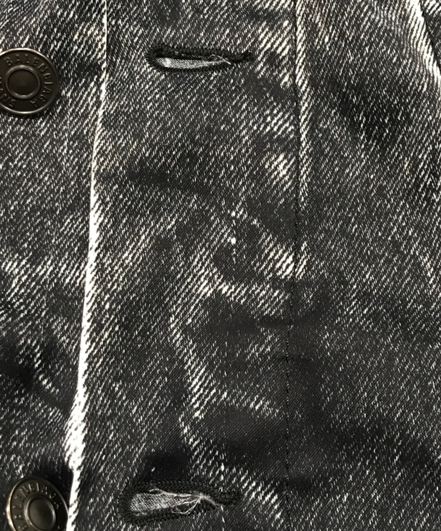 [Pre-owned] BALENCIAGA Denim Transfer Print Stretch Jacket 621580 TIW57