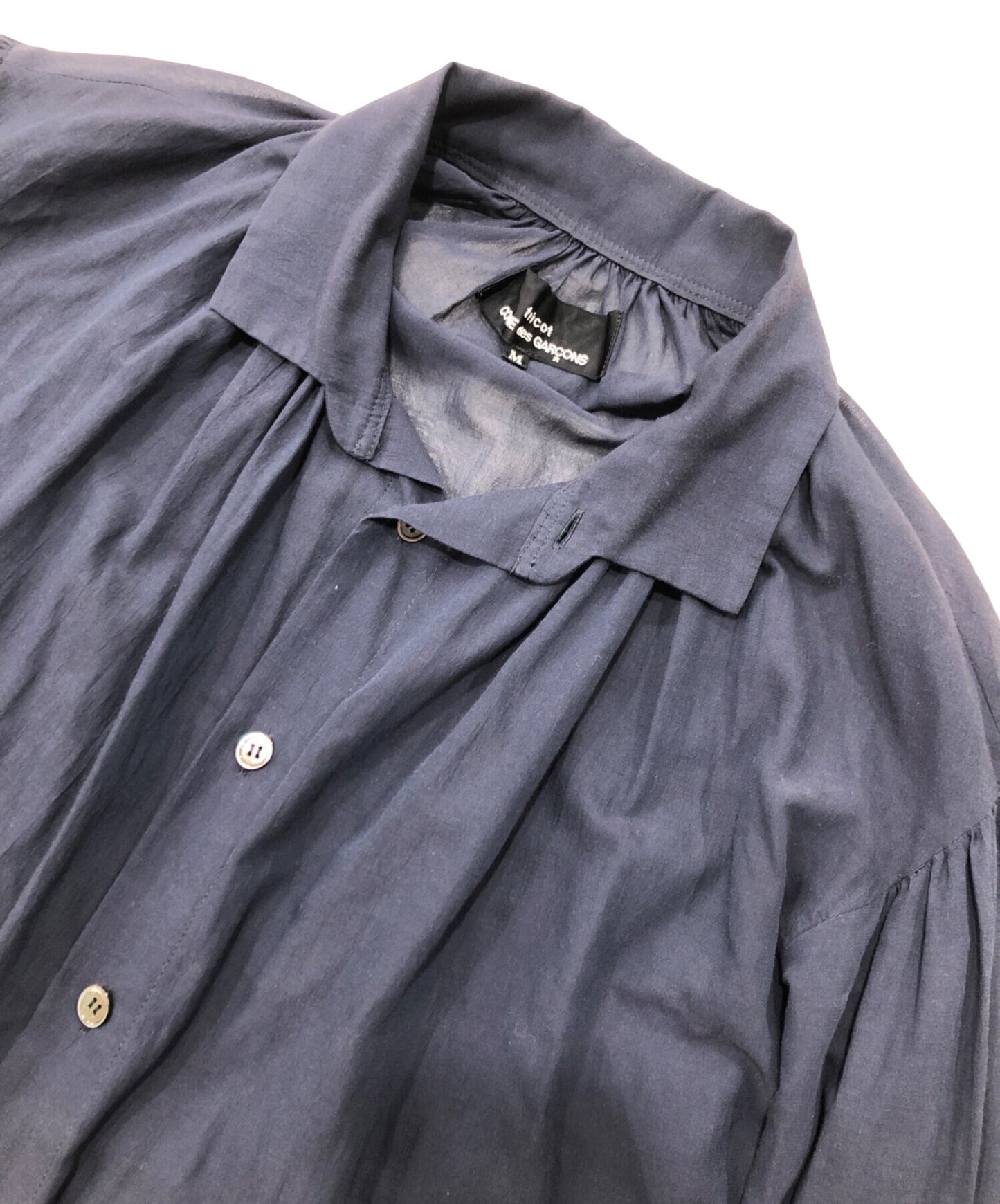 [Pre-owned] tricot COMME des GARCONS Cotton poly sheer long sleeve shirt TB-B013