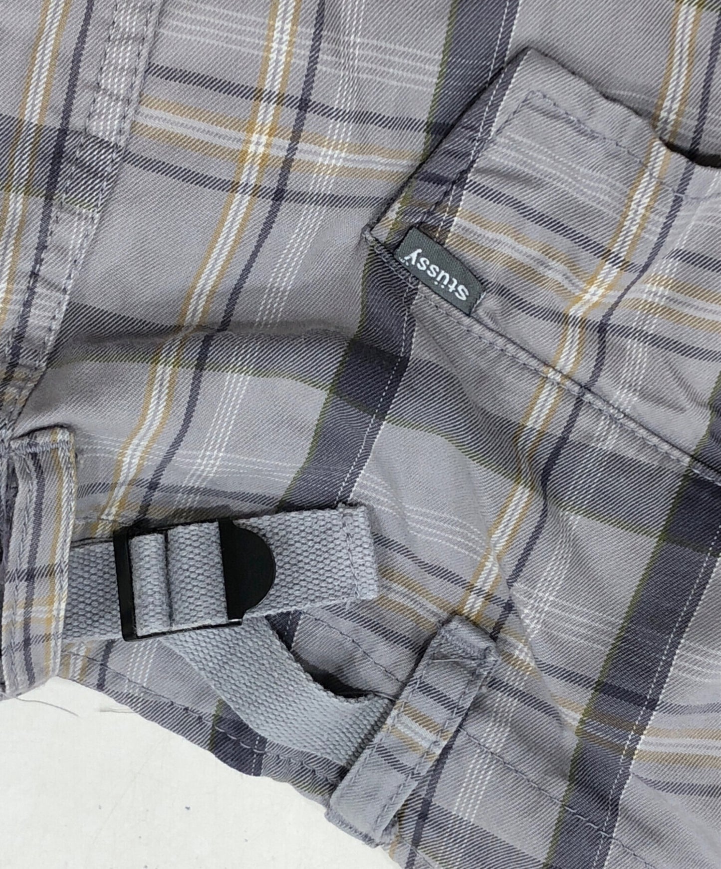 [Pre-owned] stussy check cargo pants