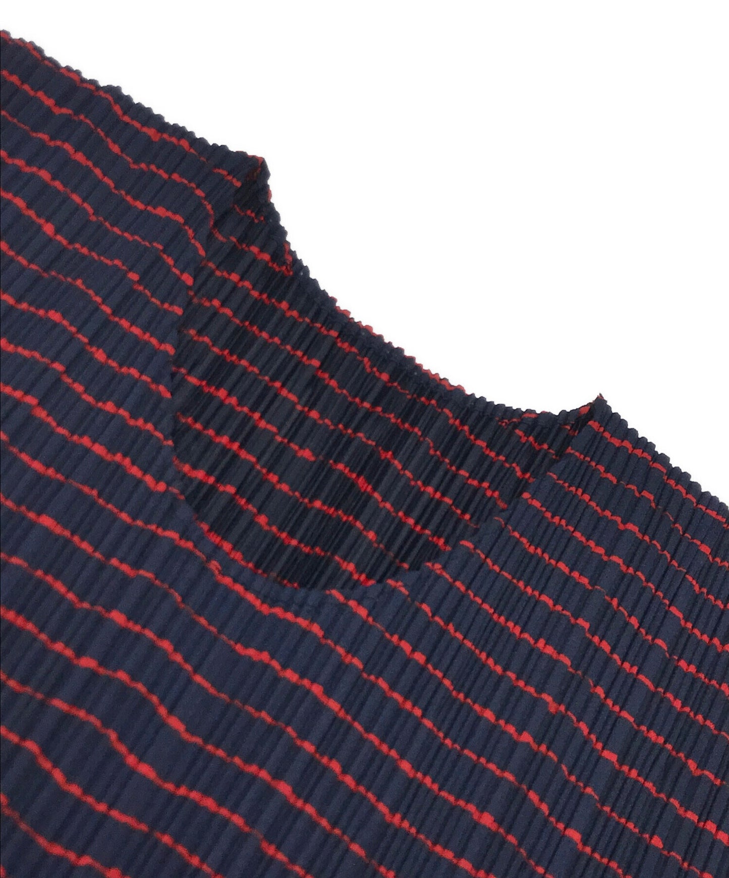 [Pre-owned] PLEATS PLEASE Pleated Striped Cut and Sewn PP96-JK082